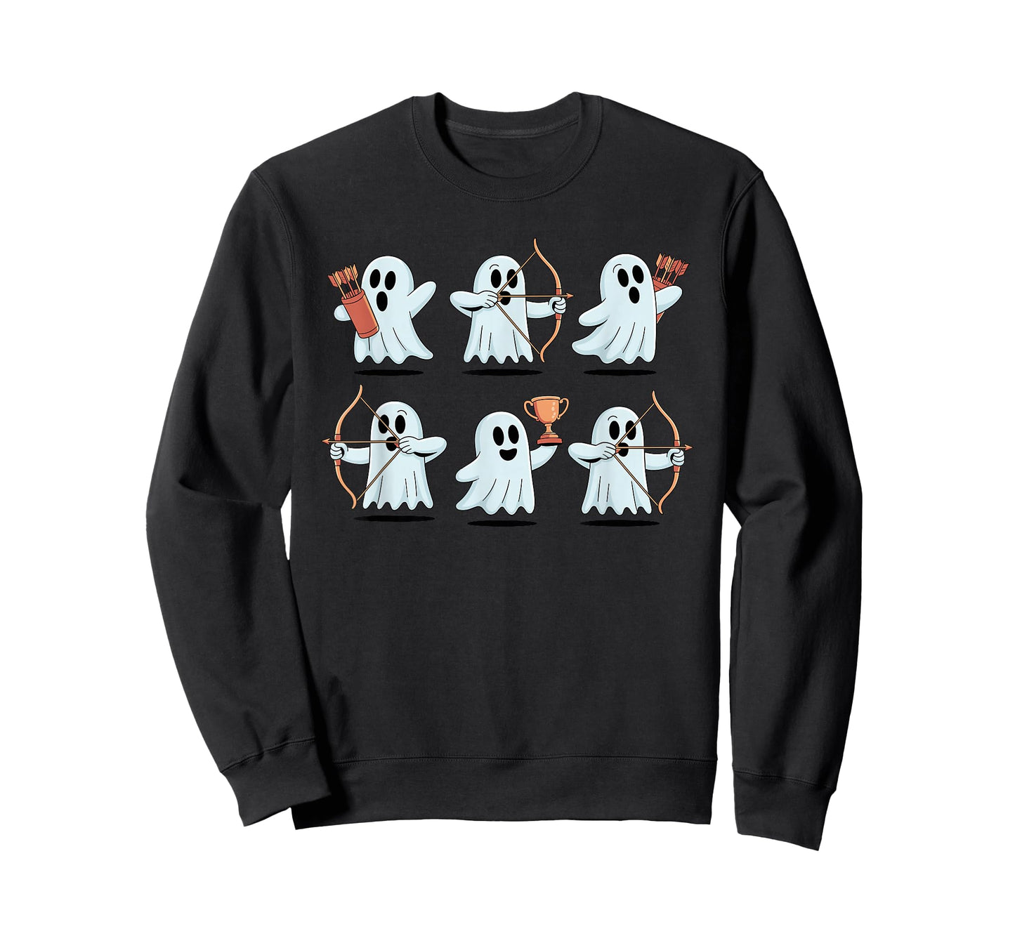 Halloween Ghost Archery Archer Bow and Arrow Archers T-Shirt