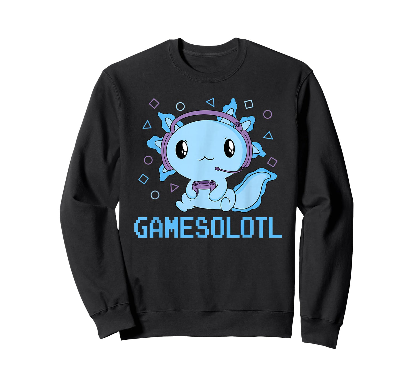 Funny Gamesolotl Kawaii Gaming Axolotl Video Gamer Boys Kids T-Shirt