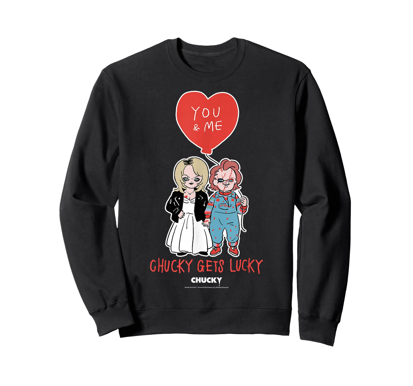 Chucky & Tiffany Chucky Gets Lucky Valentine T-Shirt