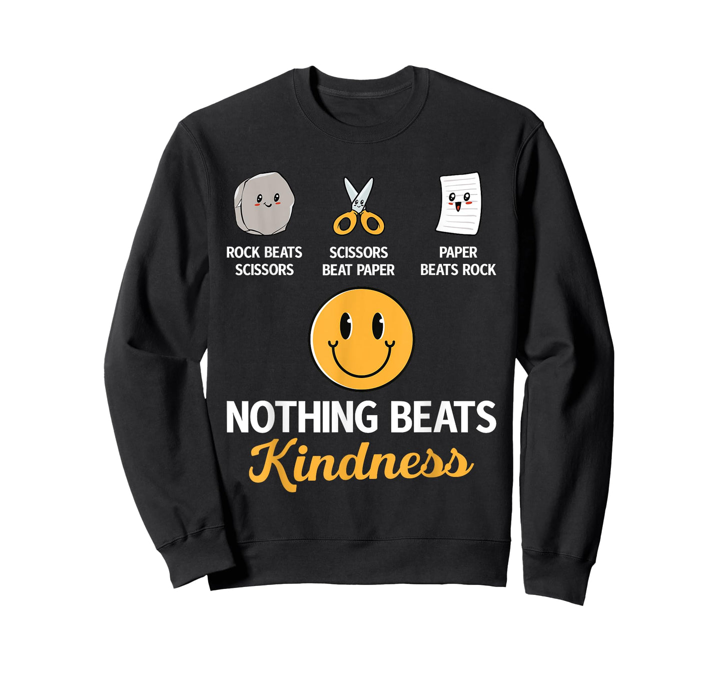 Rock Paper Scissors Nothing Beats Kindness T-Shirt