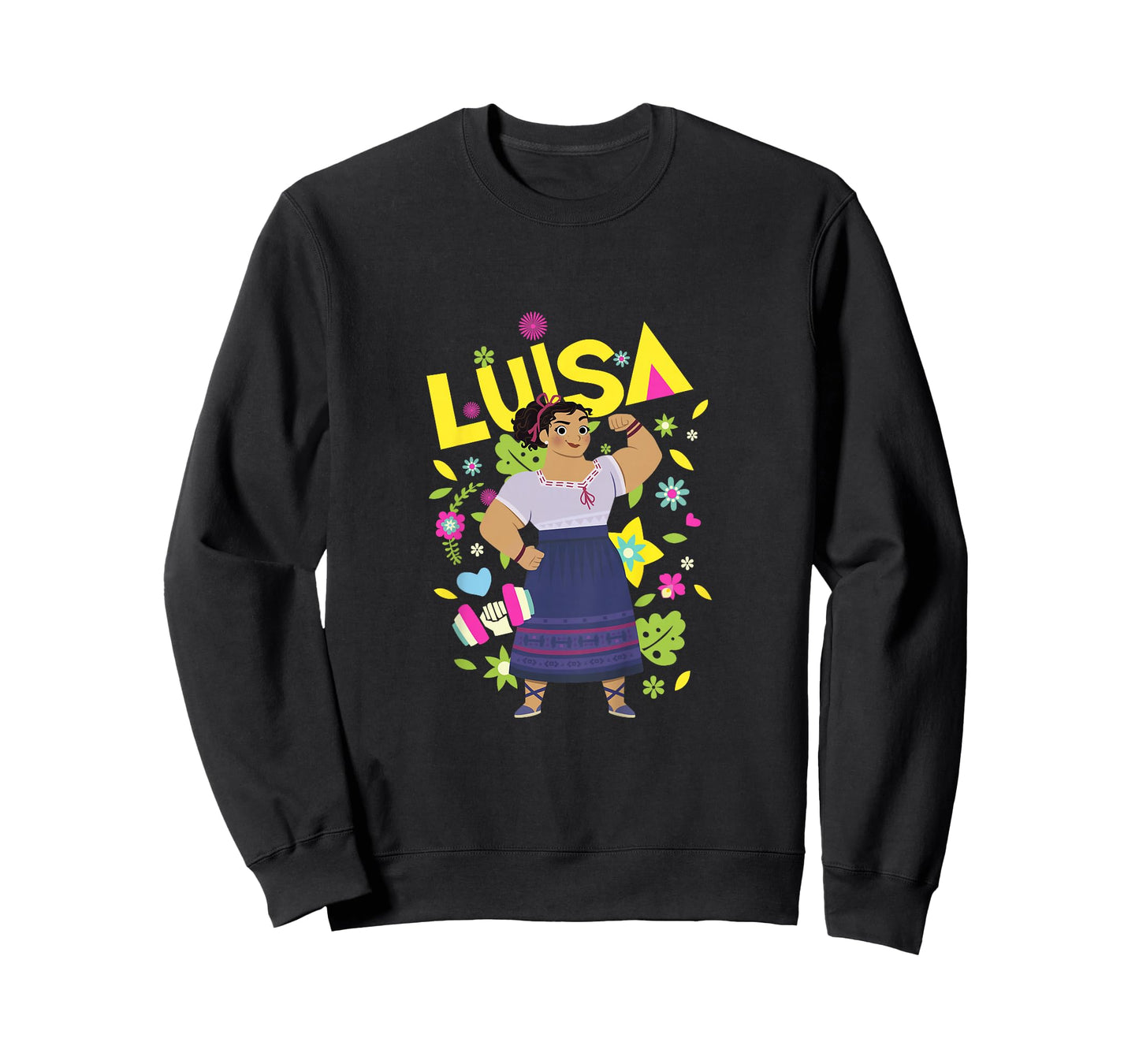 Kids Disney Encanto Luisa Strong Woman Floral Toddler Youth T-Shirt