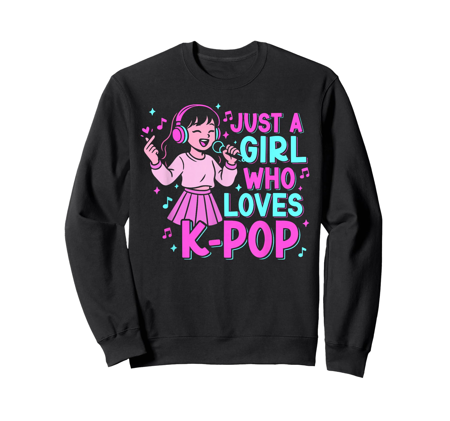 Just A Girl Who Loves Kpop Lover Cute K-Pop Girl Graphic T-Shirt
