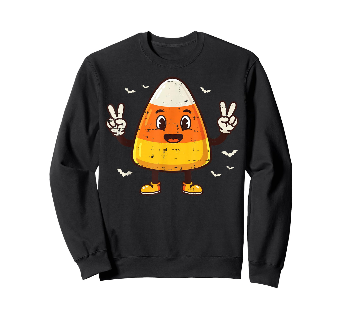 Halloween Candy Corn Peace Cute Costume Boys Kids Women Men T-Shirt
