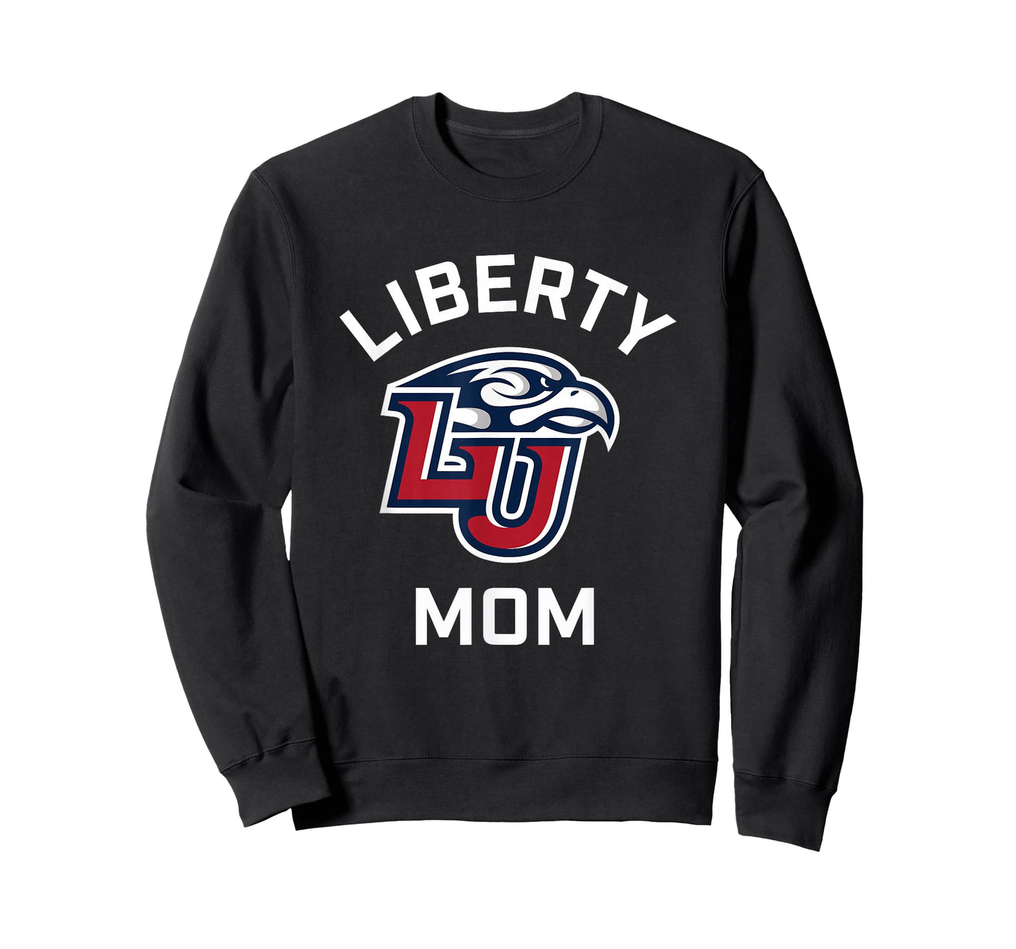 Liberty University Flames Arched Mom T-Shirt