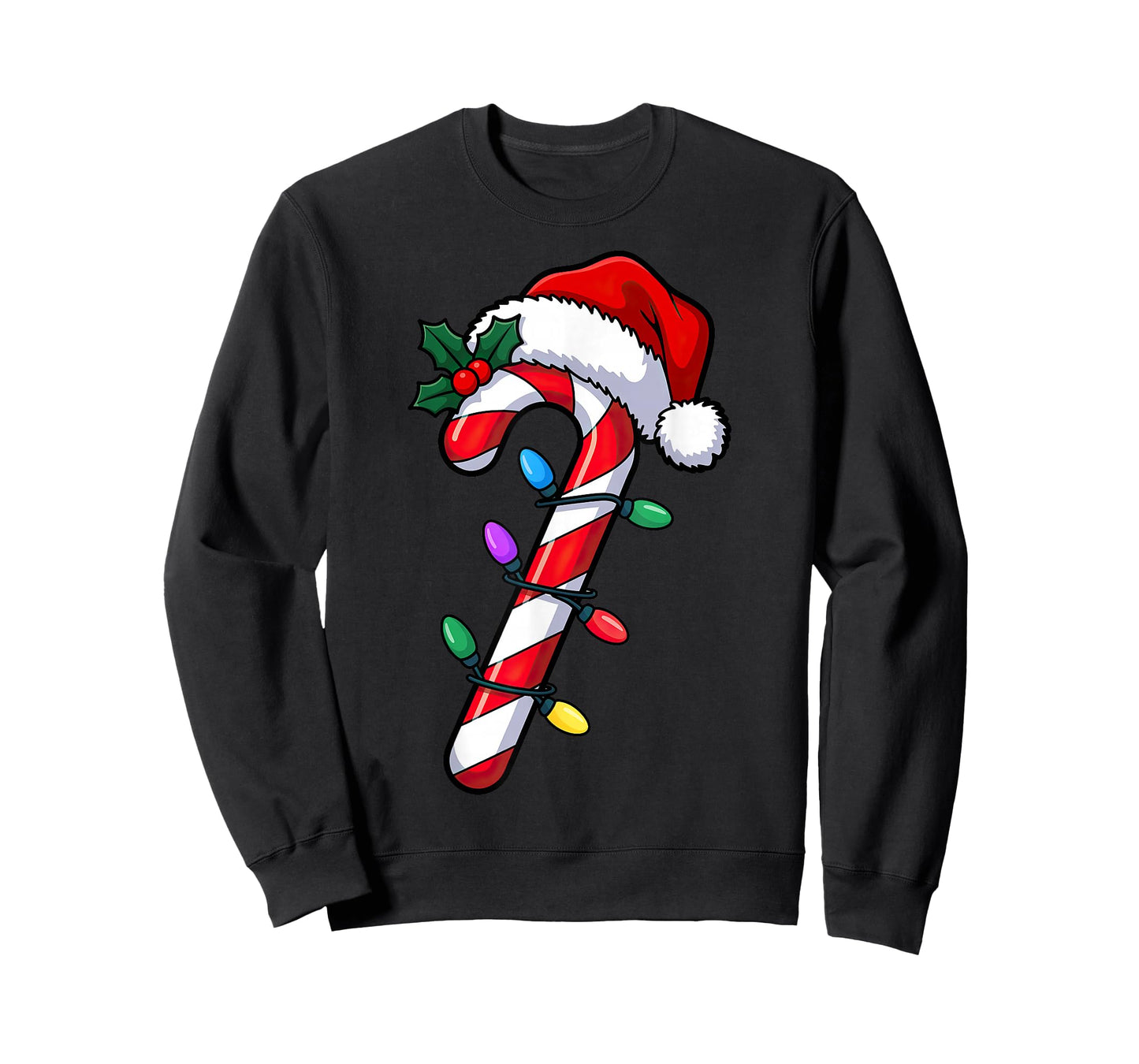 Christmas Candy Cane Santa Xmas T-Shirt