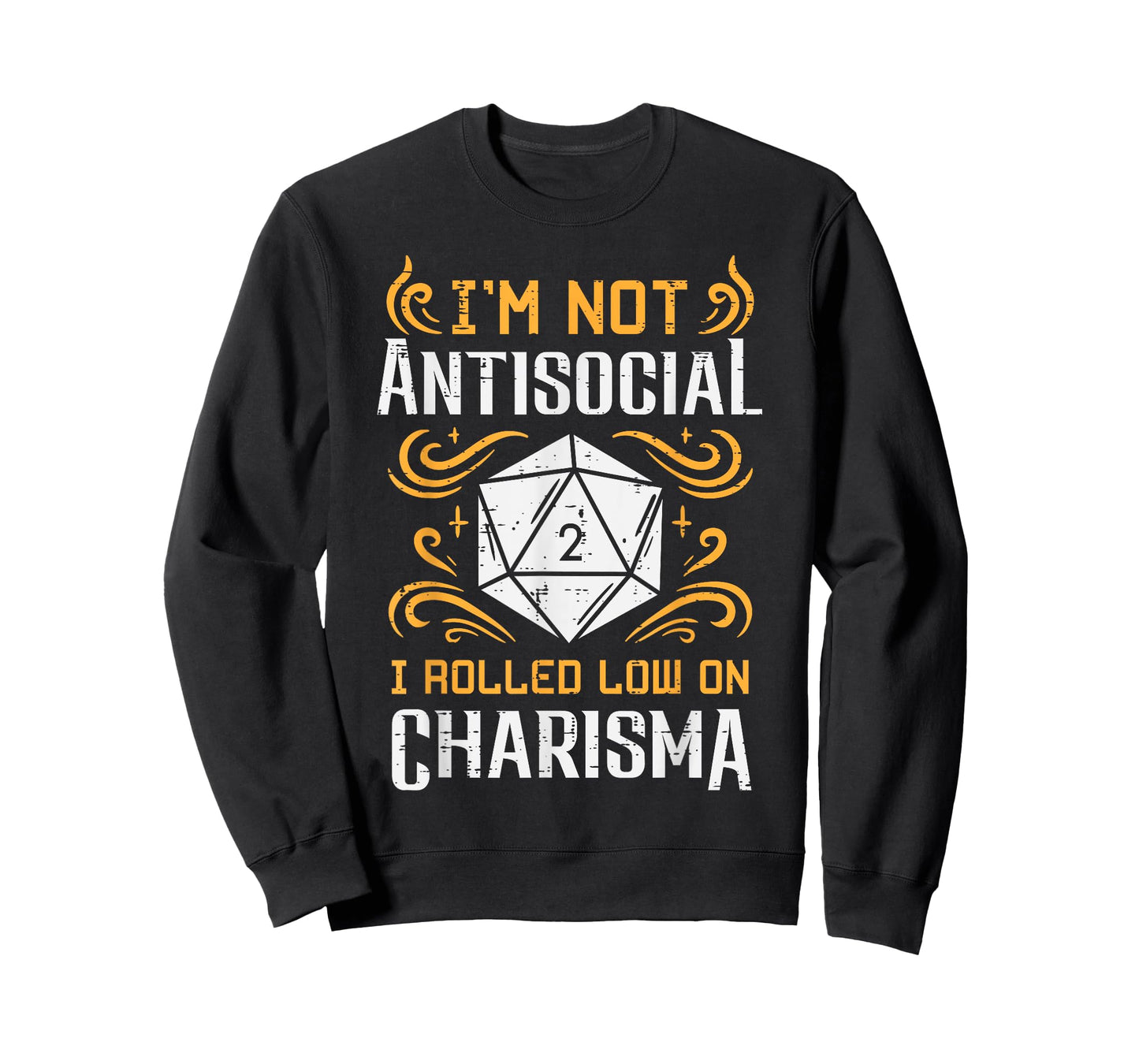 Not Anti Social Low Charisma Funny RPG Gamer Men Boys Kids T-Shirt