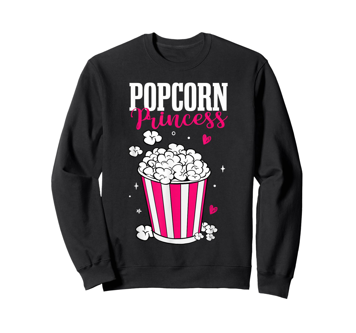Popcorn Princess Women Cute Movie Night Cinema Snack T-Shirt