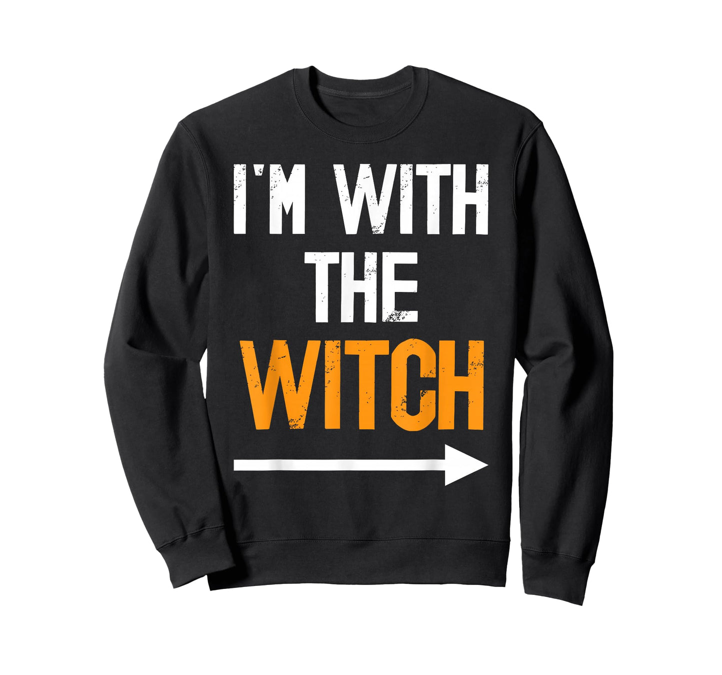 I’m With The Witch Halloween Couples Costume Autumn Party T-Shirt