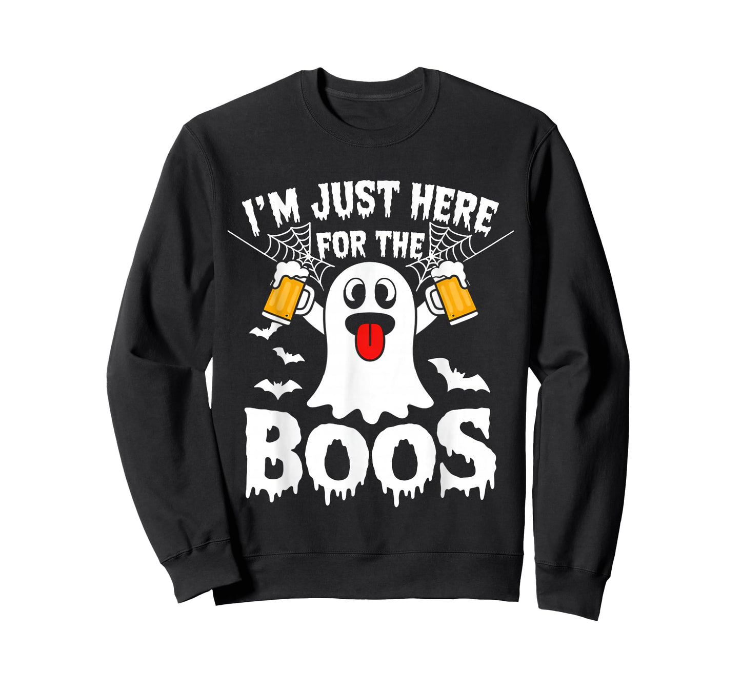 I'm Just Here for The Boos Funny Halloween Ghost Men Women T-Shirt