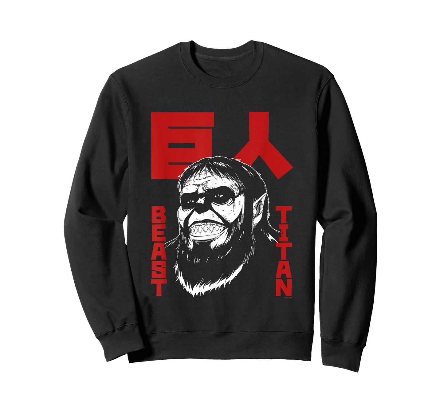 Attack on Titan Season 4 Beast Titan & Large Kanji Anime T-Shirt