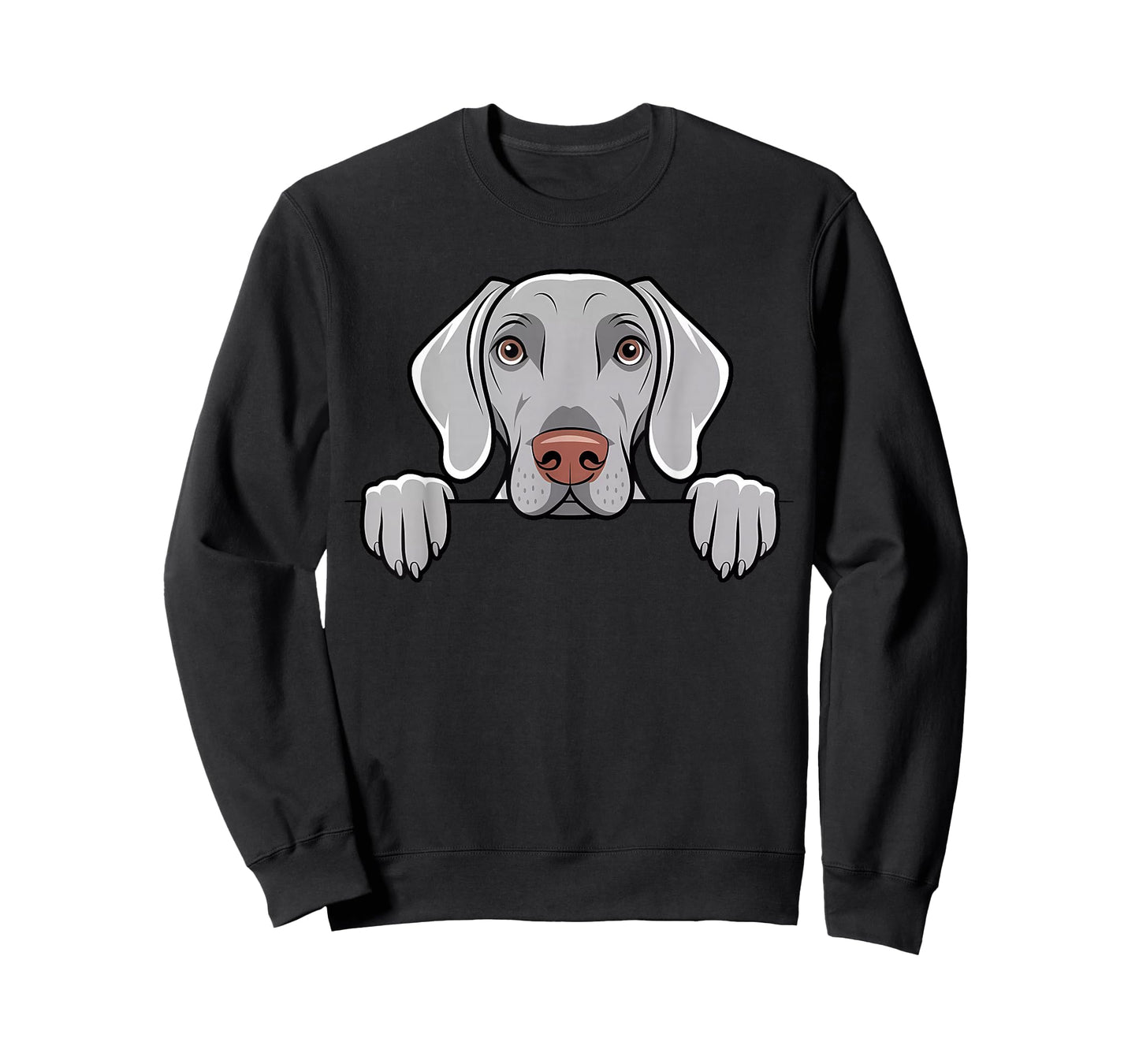 Cute Weimaraner Peeking Pocket Puppy Funny Dog Lover T-Shirt
