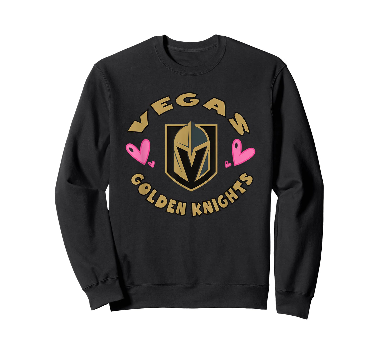 Vegas Golden Knights Valentine Hearts Officially Licensed T-Shirt