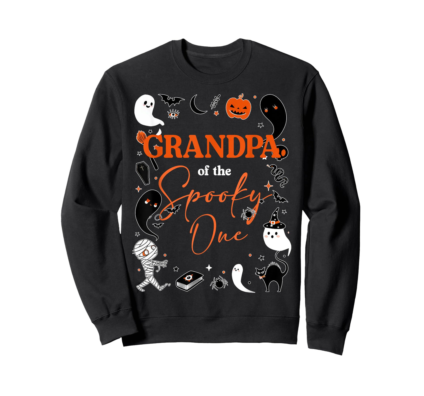 Grandpa of The Spooky One Girl First Birthday Pink Halloween T-Shirt