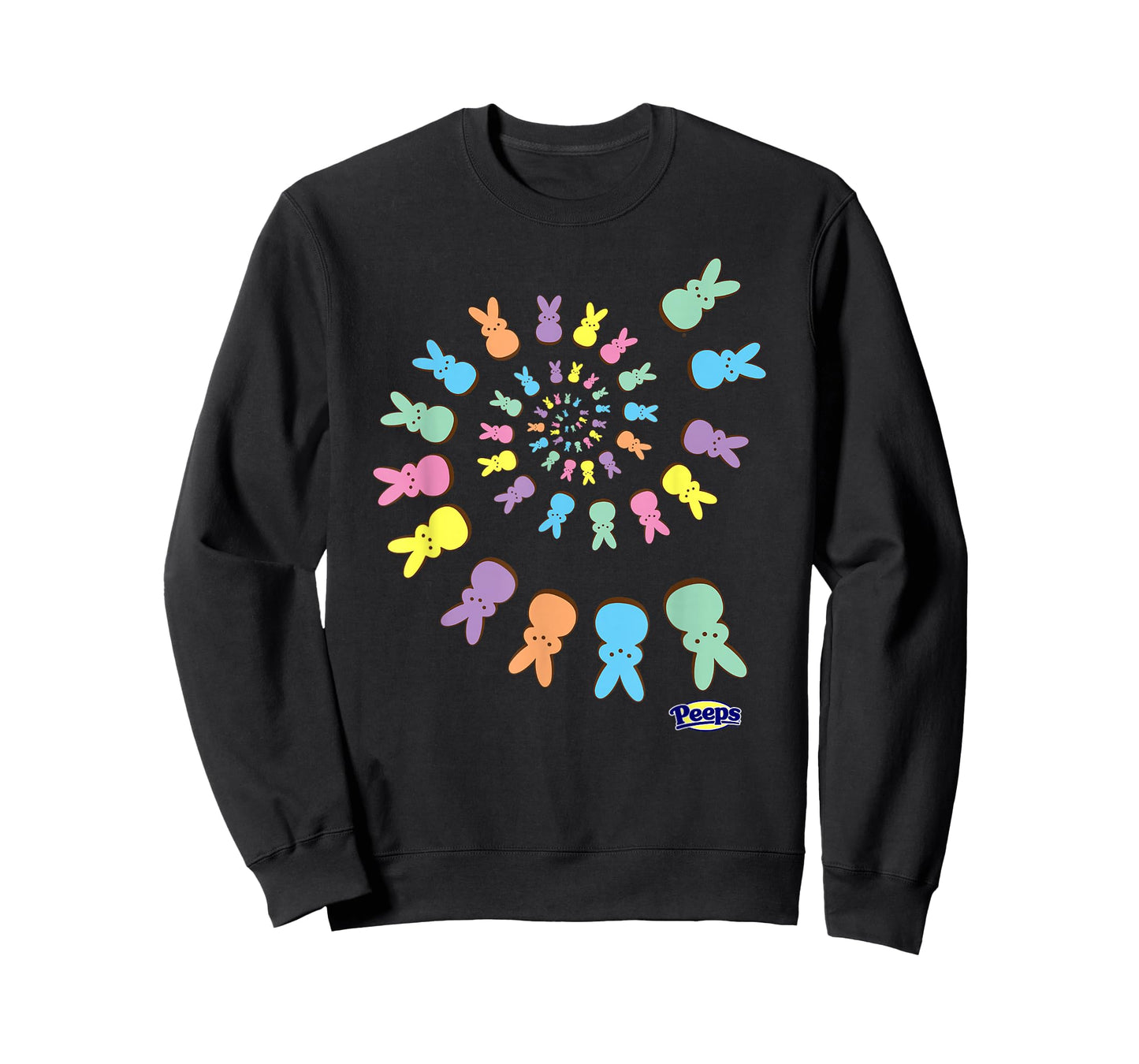 Peeps Easter Colorful Spiral Of Sugary Bunnies T-Shirt