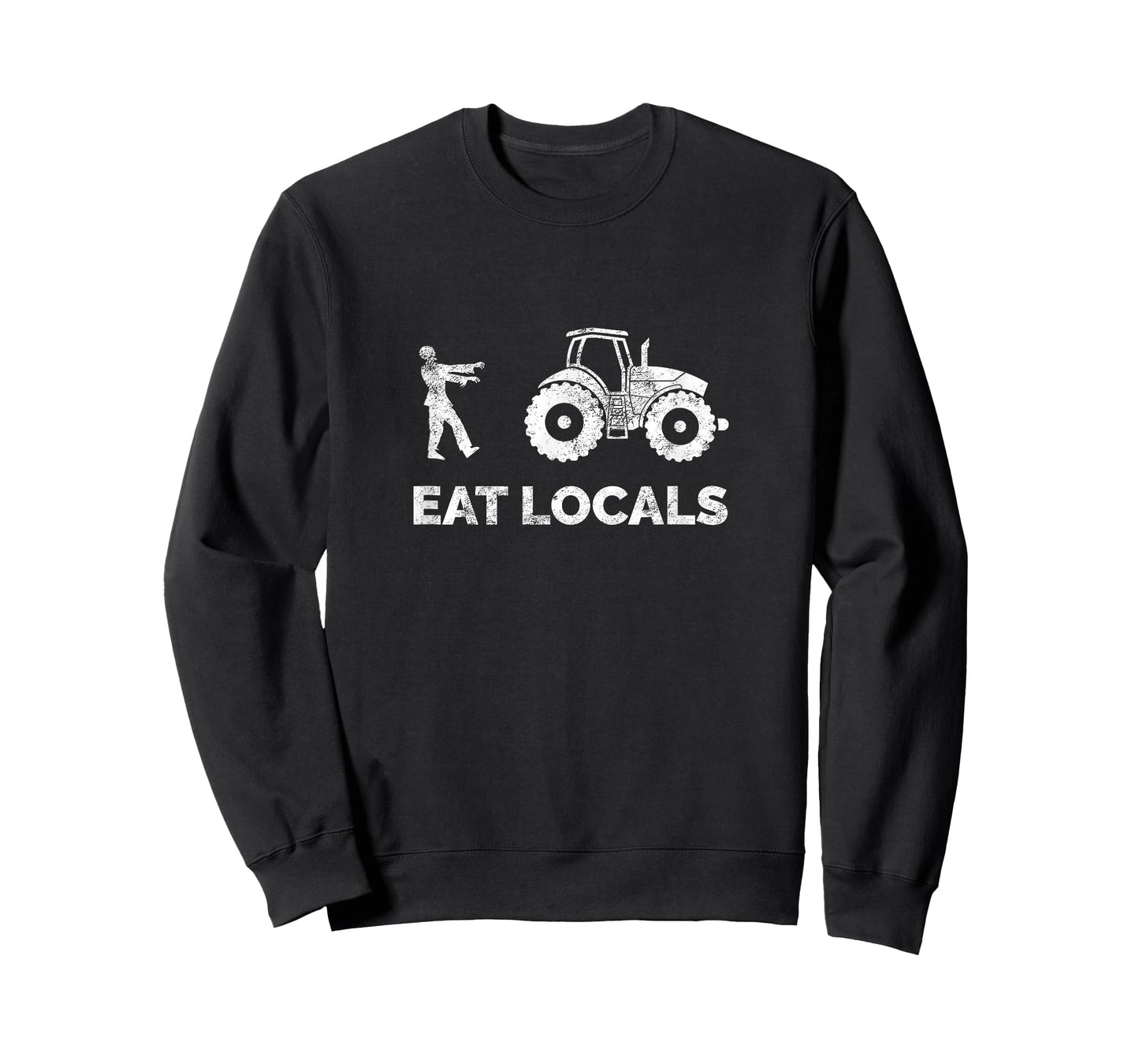Eat Locals | Funny Zombie Farming Tractor T-Shirt T-Shirt
