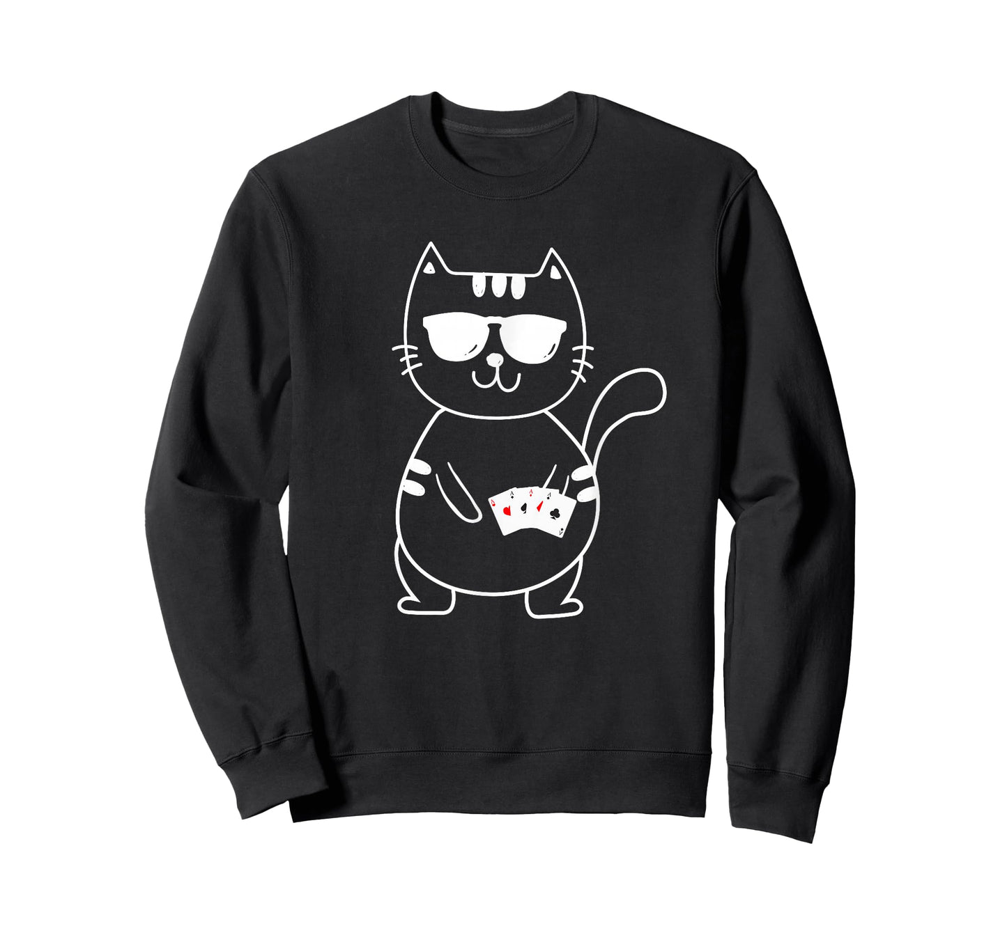 Poker Cat - Poker Texas Hold'Em Gambling Casino Gambler T-Shirt