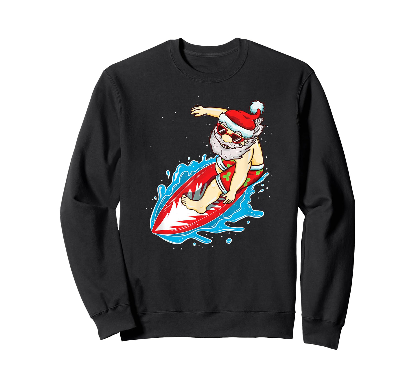 Santa Surfing Christmas in July Shirt T-Shirt