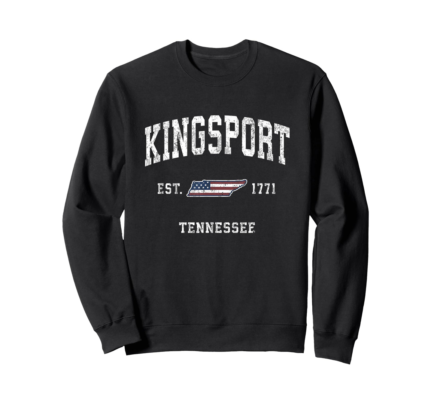 Kingsport Tennessee TN Vintage American Flag Sports Design T-Shirt