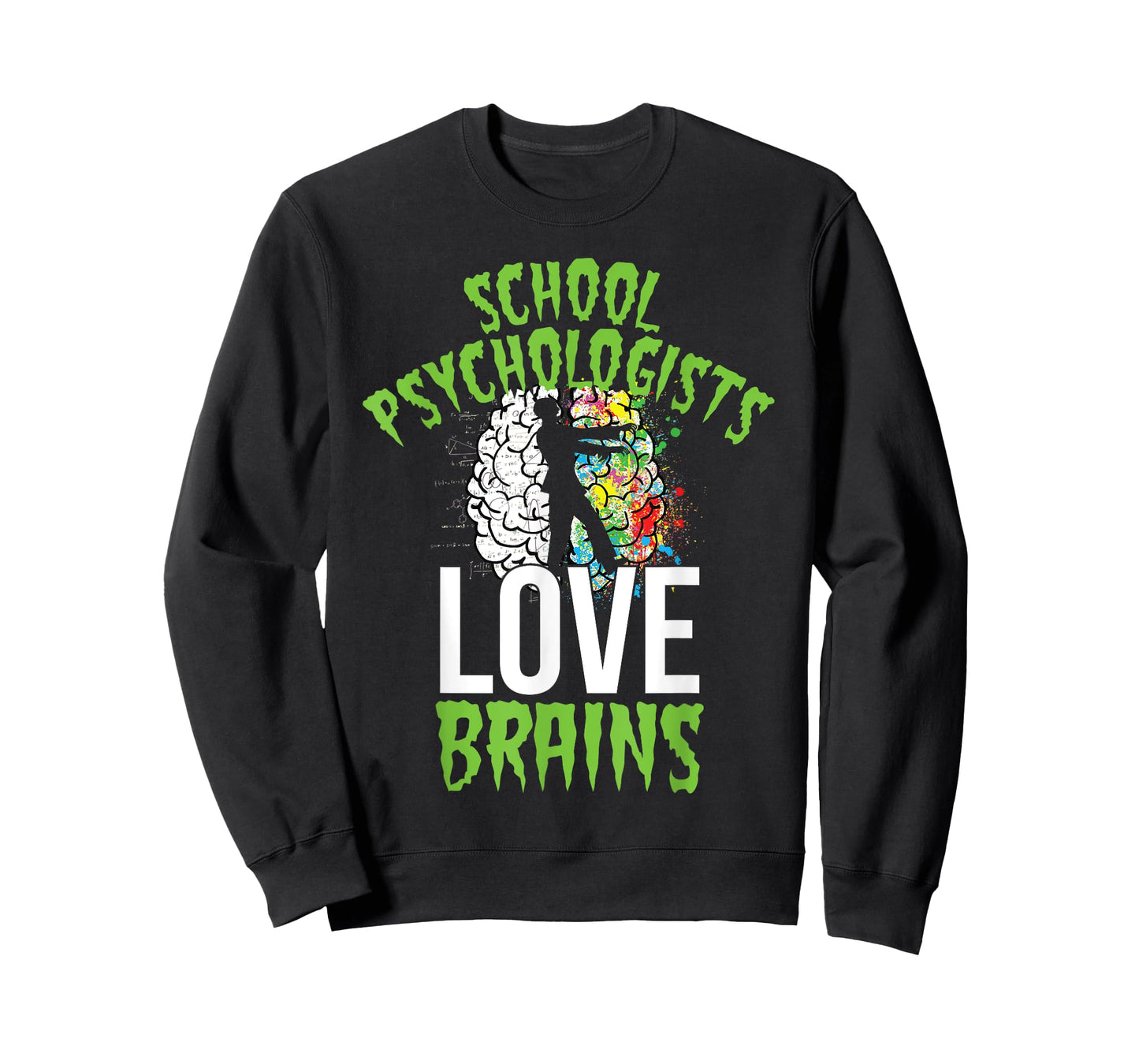 School Psychologists Love Brains Halloween Teacher Counselor T-Shirt