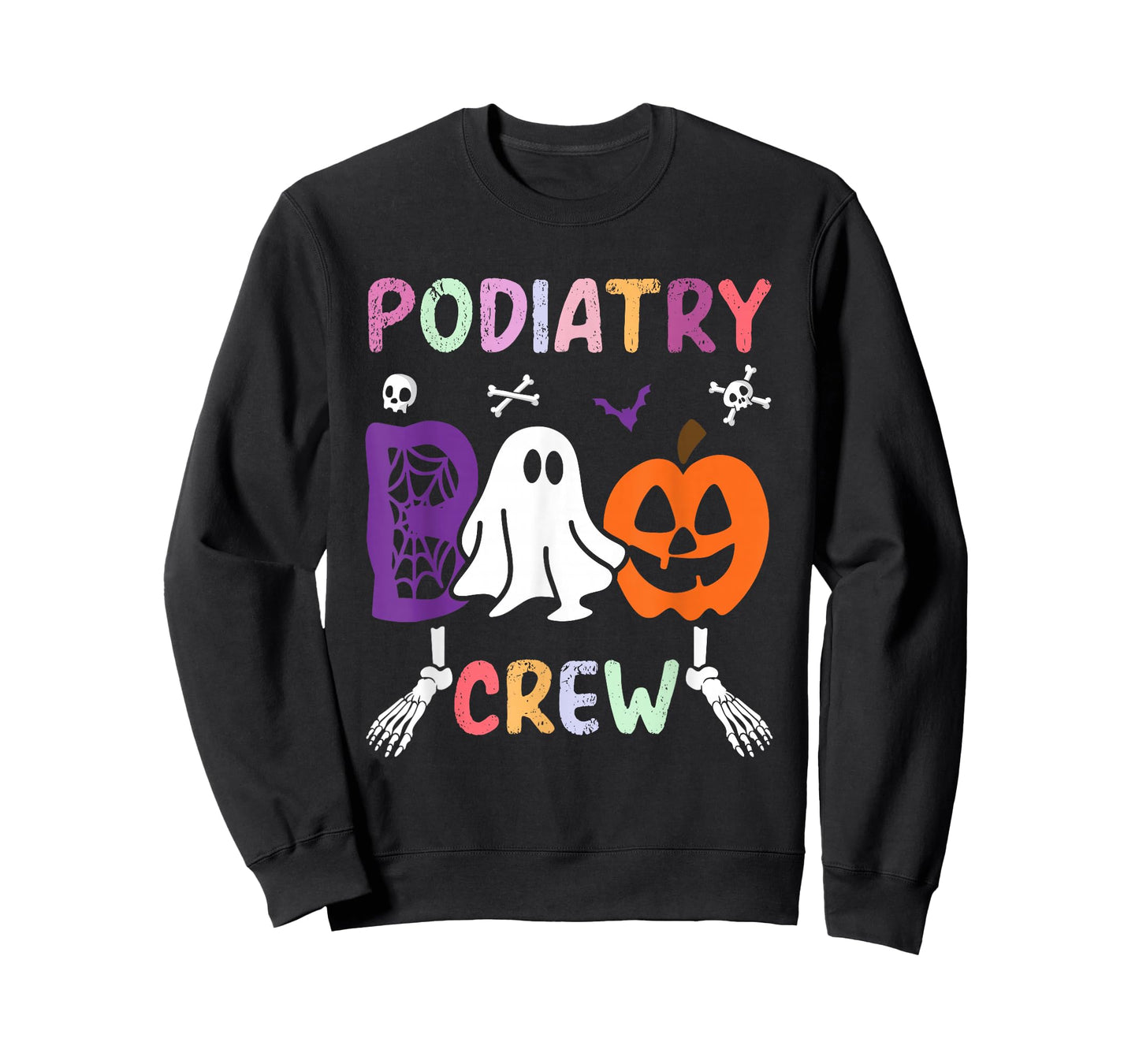 Podiatry Boo Crew Ghost Gift For Halloween Spooky Costume T-Shirt