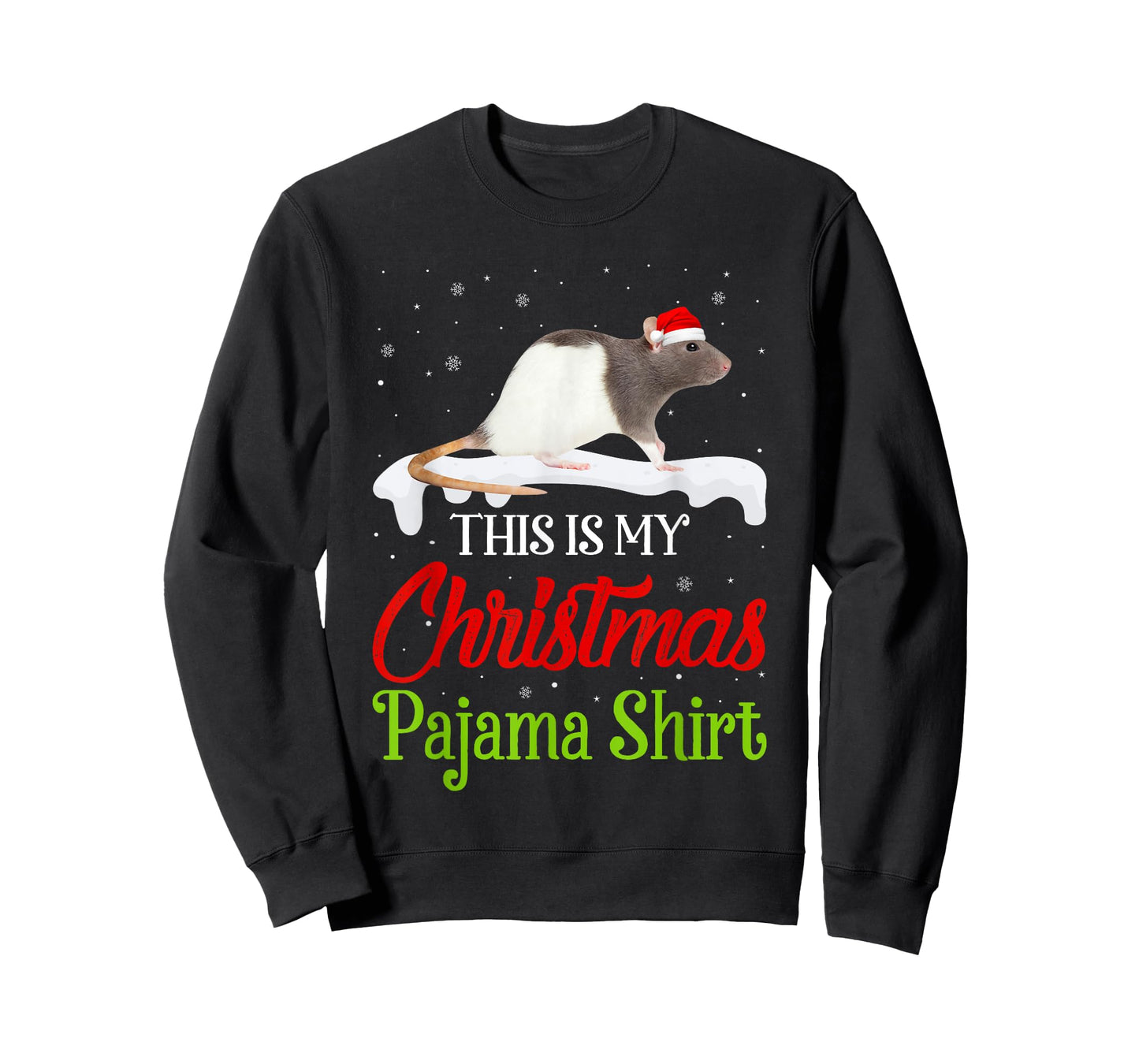 This Is My Christmas Pajama Shirt Rat Matching Family T-Shirt