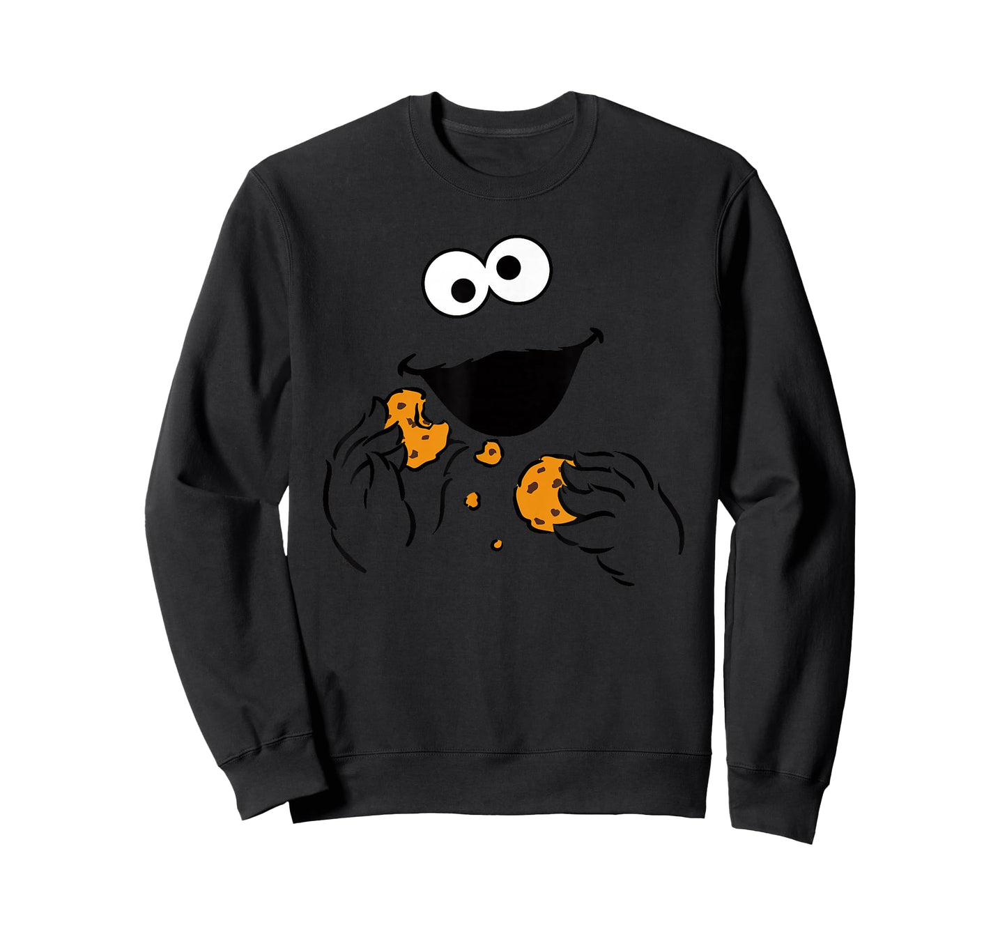 Sesame Street Cookie Monster Om Nom Face Halloween Costume T-Shirt