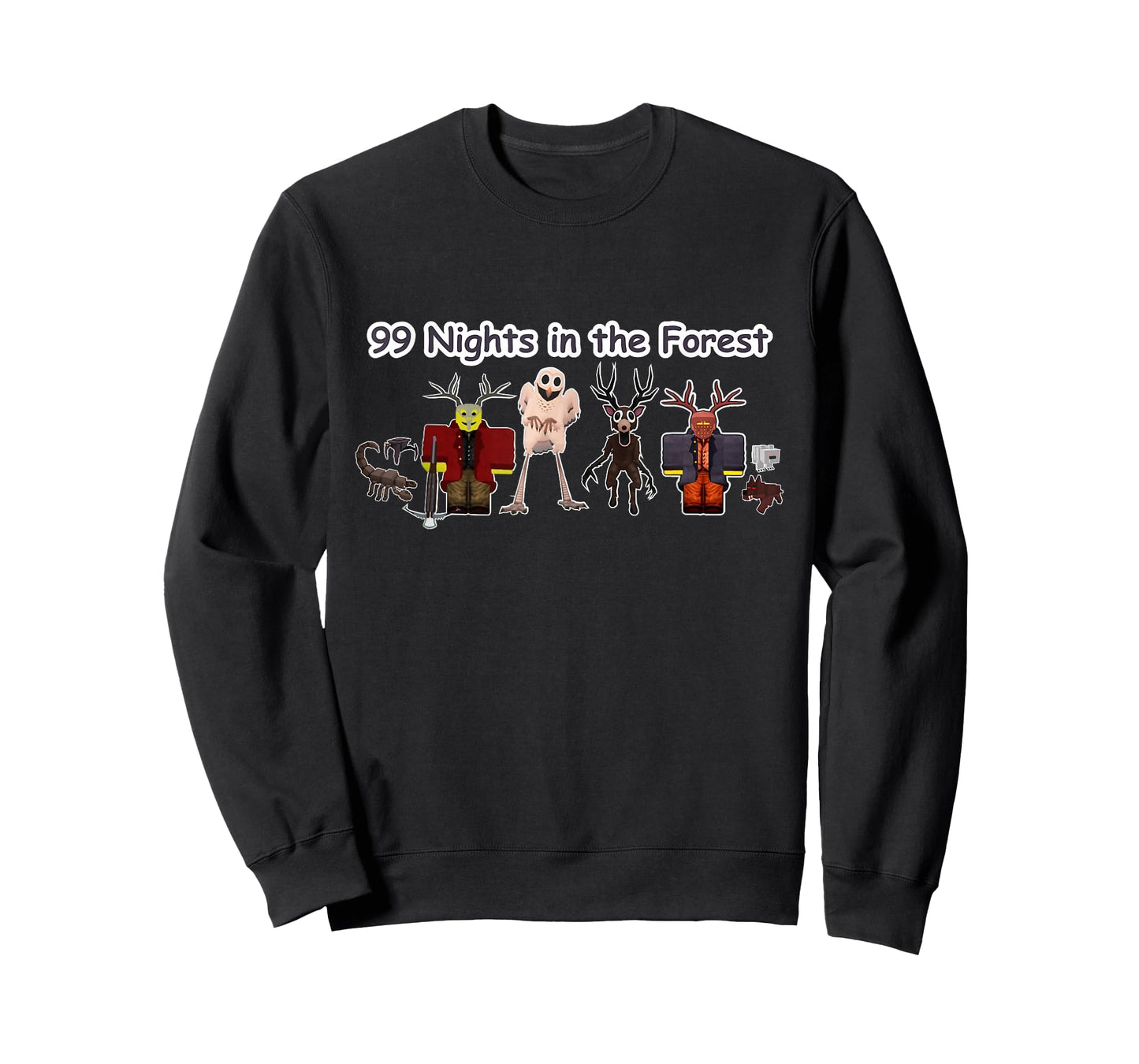 99 Nights Halloween Gamer Deer in The Forest Kids T-Shirt