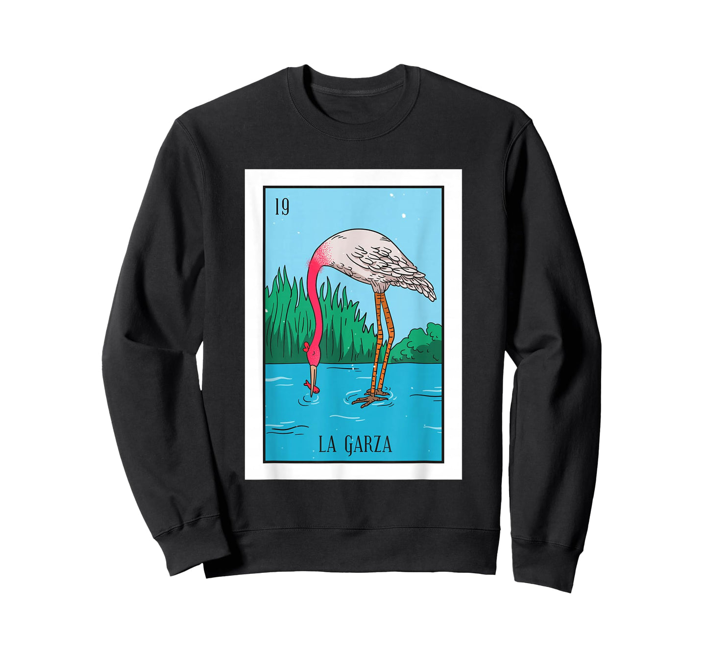 La Garza Lottery Card Gift Heron Card Mexican Lottery T-Shirt