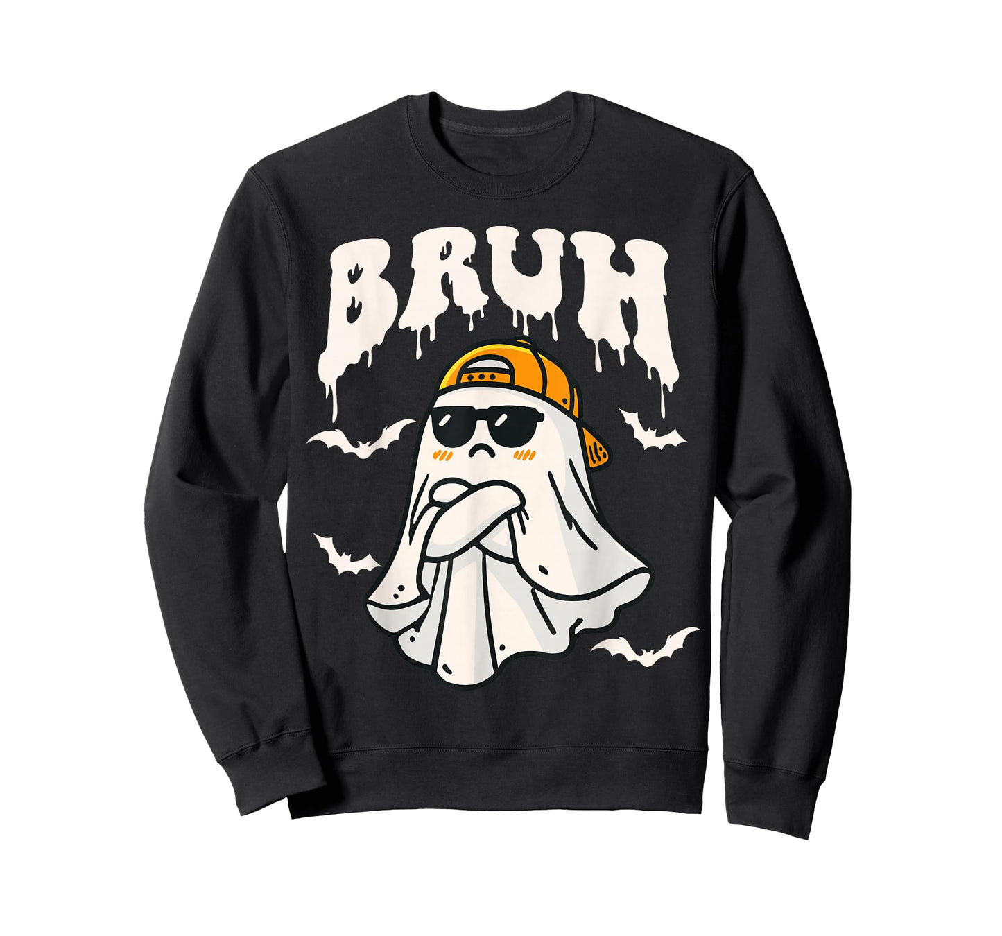 Halloween Bruh Cute Funny Ghost Boo Spirit Halloween Bruh T-Shirt