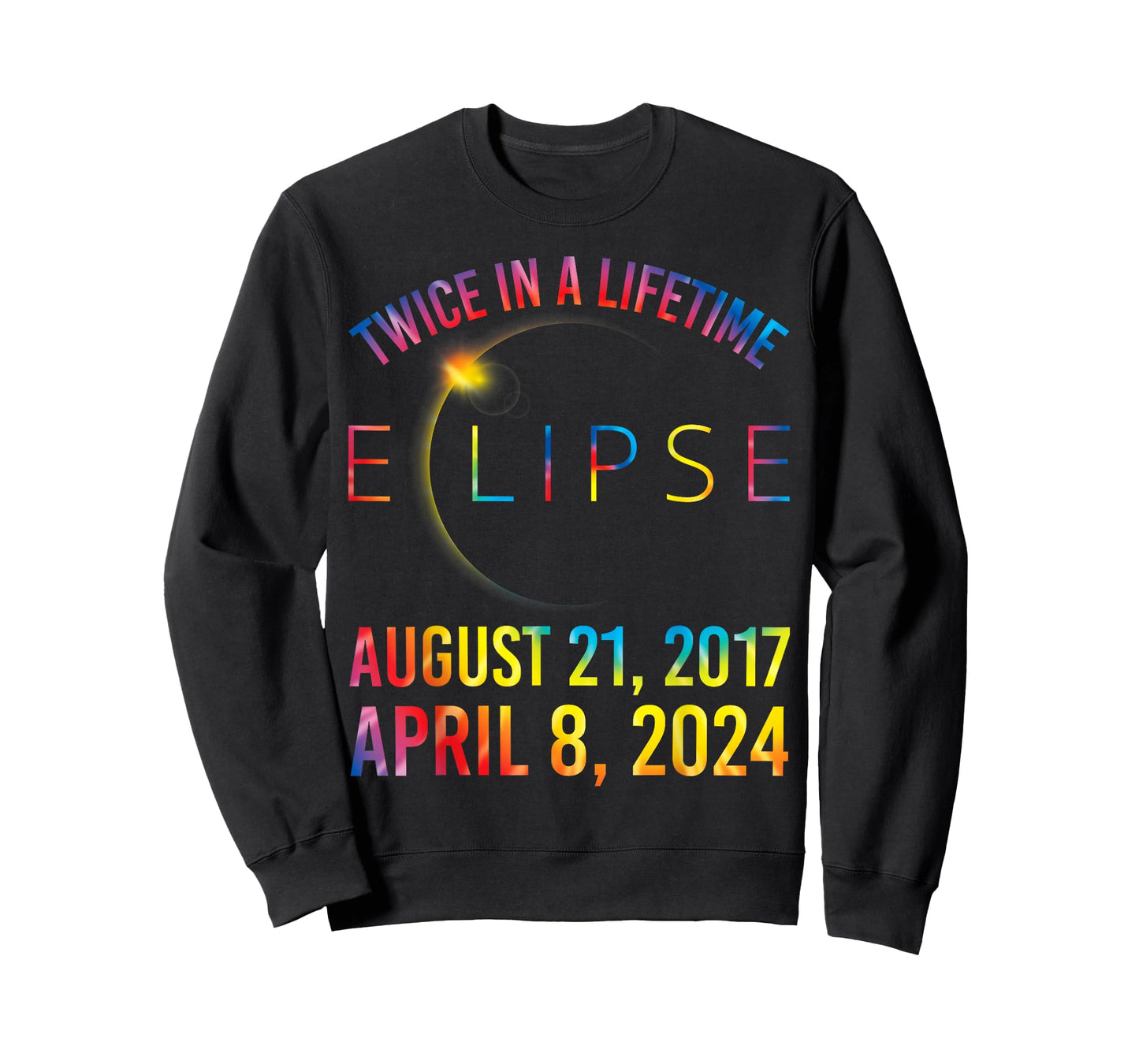 Twice In A Lifetime Solar Eclipse Shirt 2024 Tie Dye T-Shirt