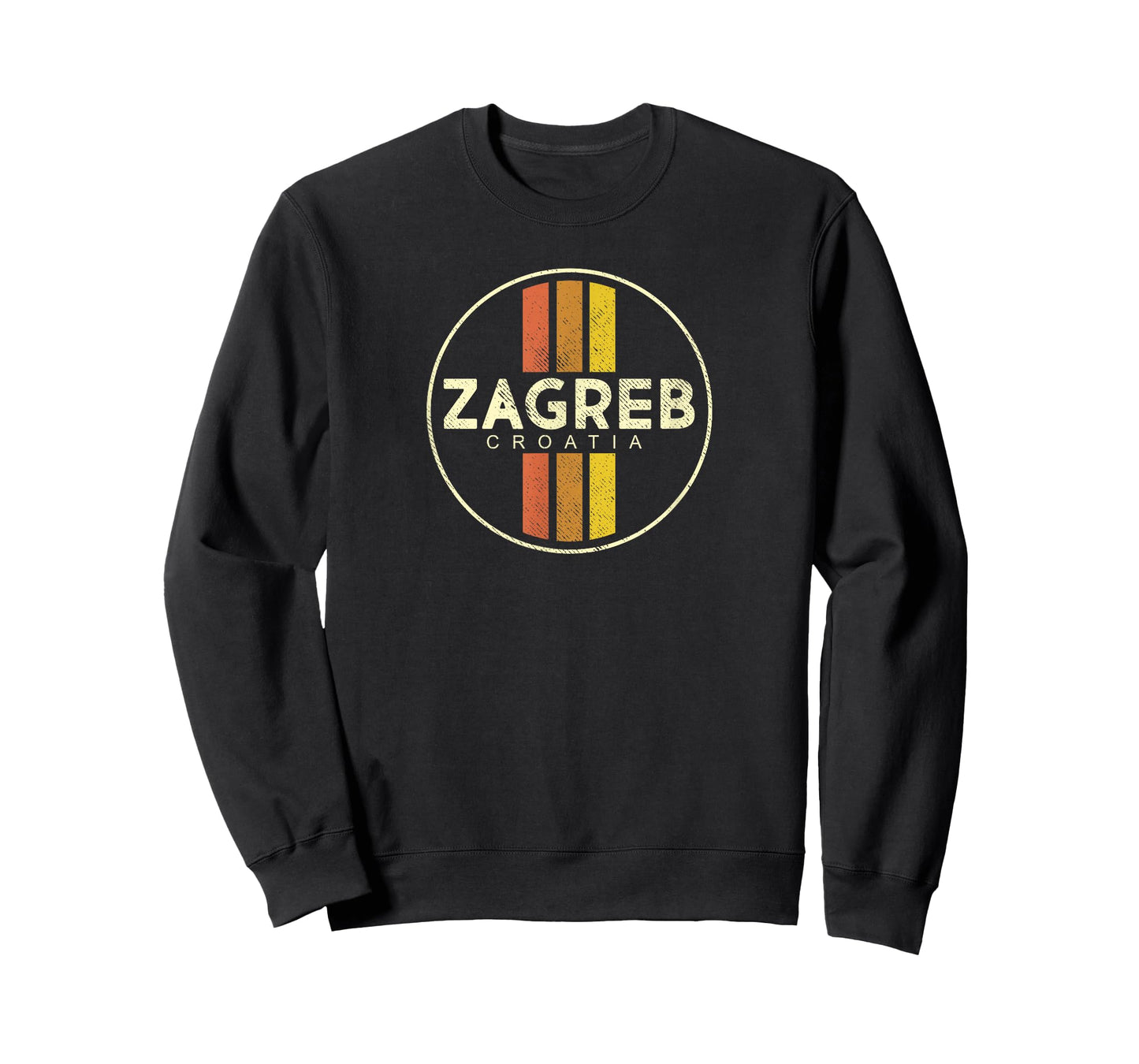 Retro Zagreb Croatia Vintage 80s Style T-Shirt