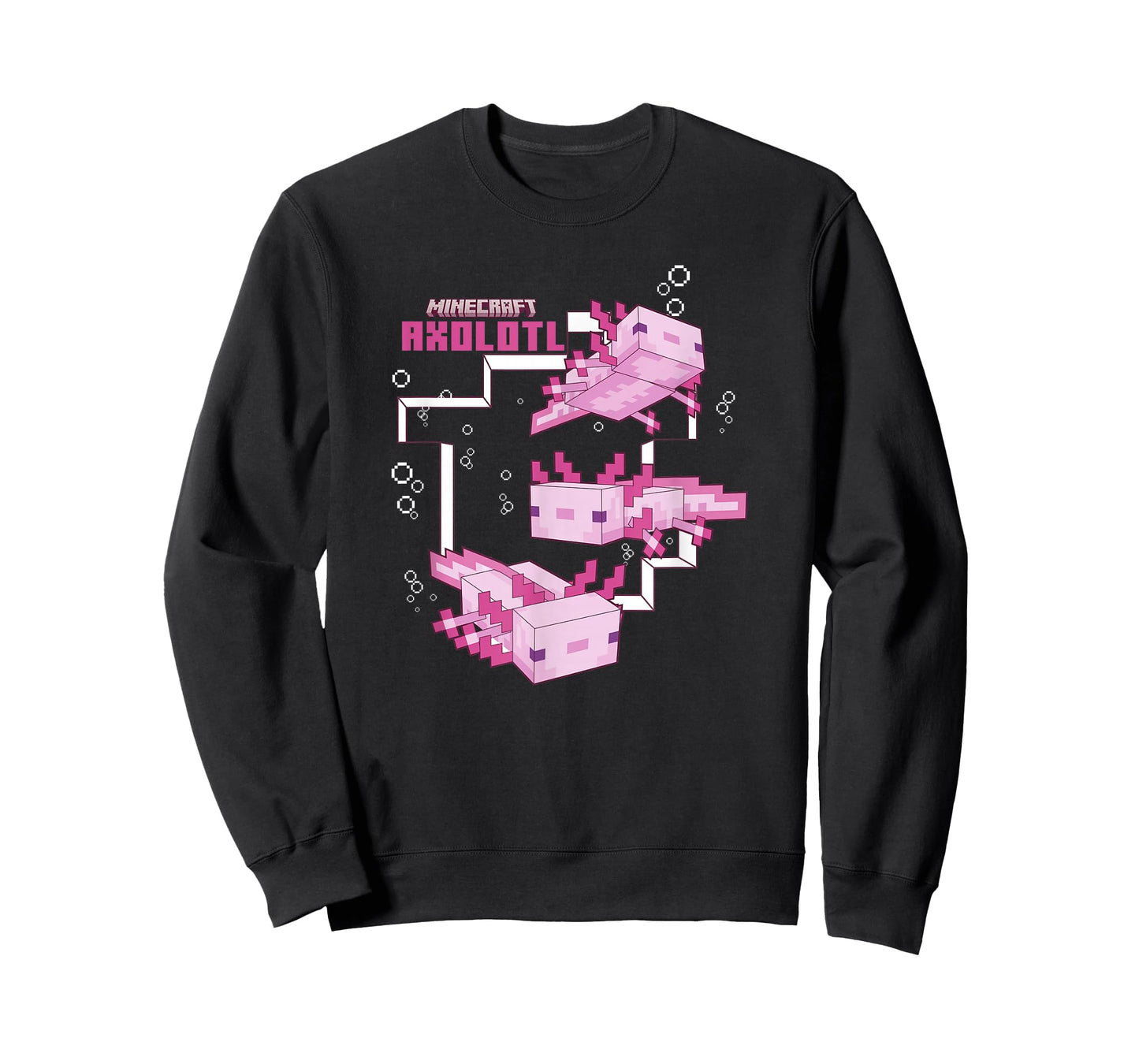 Minecraft Pink Axolotl Pond T-Shirt