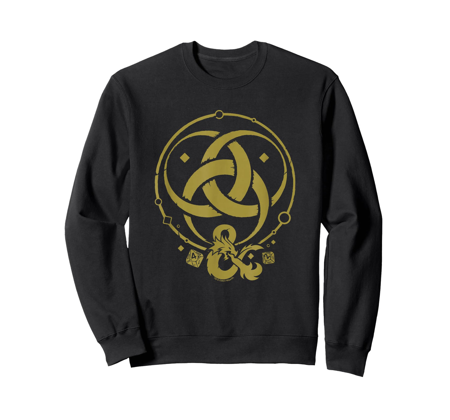 Dungeons & Dragons 50th Anniversary Gold Flame Vintage Logo T-Shirt