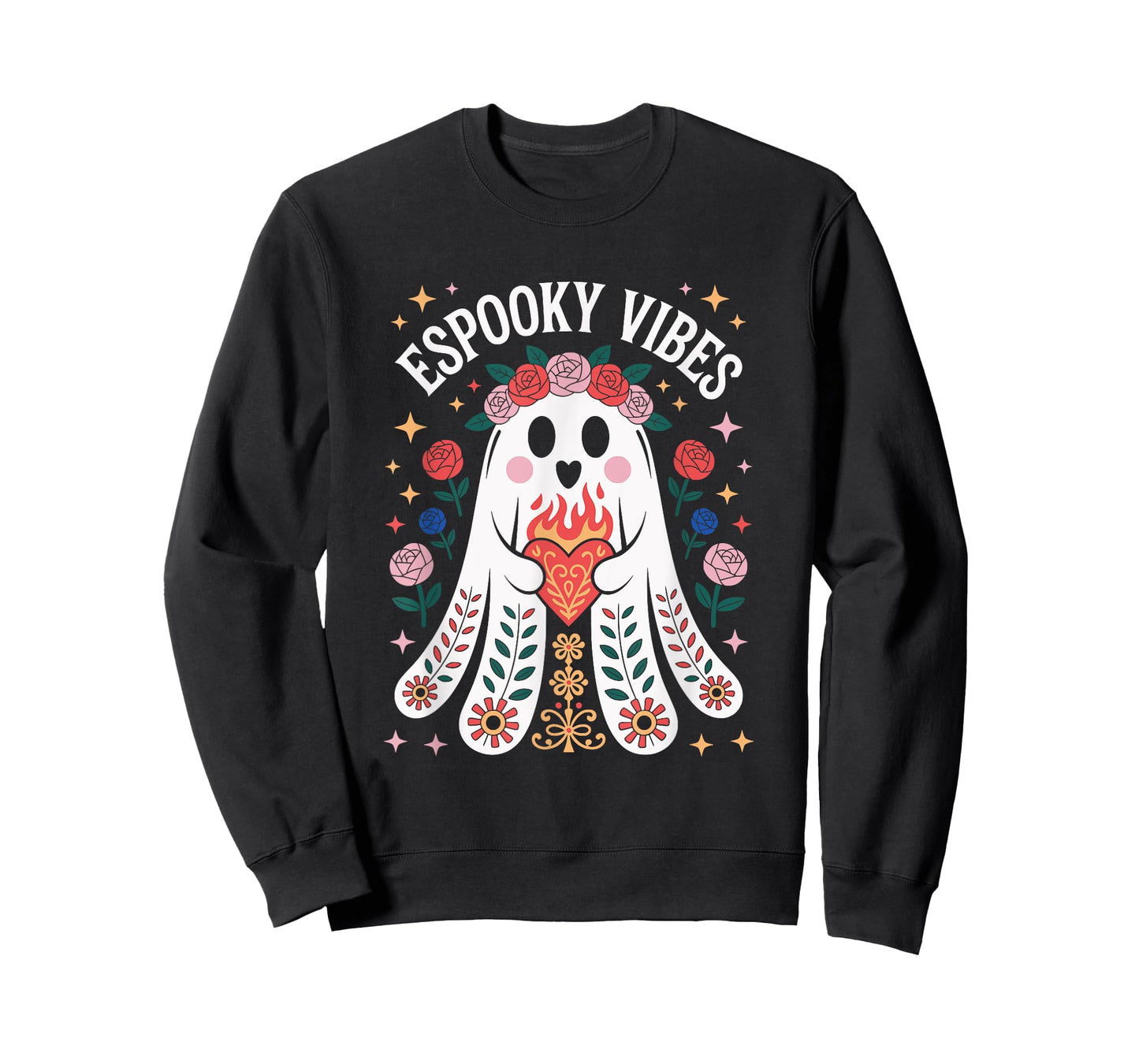 Espooky Vibes Spanish Halloween Mexican Teacher T-Shirt