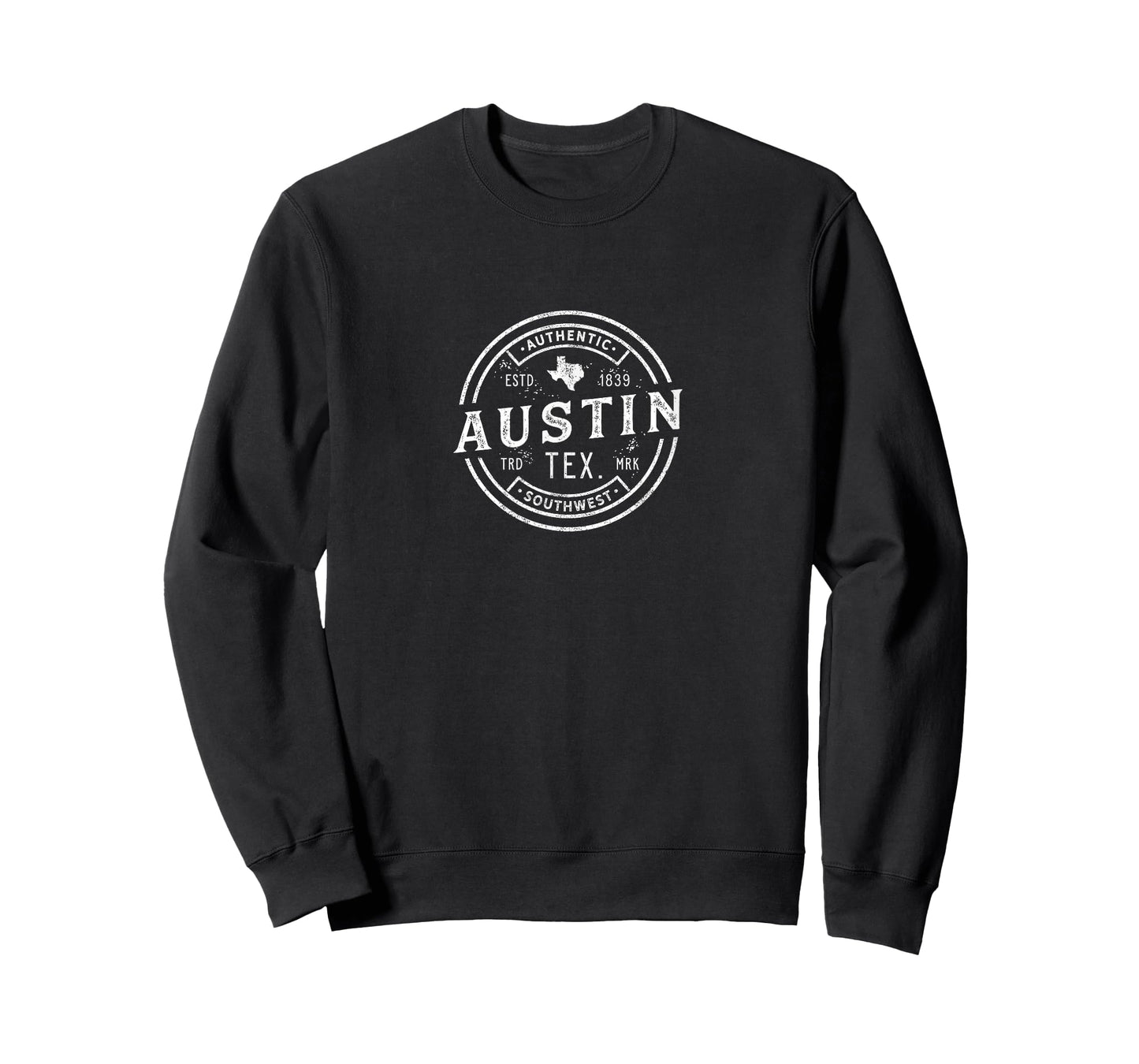 Austin Texas TX T-Shirt Vintage Badge Design Retro Tee T-Shirt