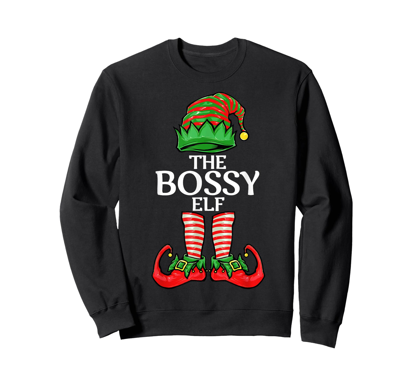 Bossy Elf Christmas Family Matching Group T-Shirt