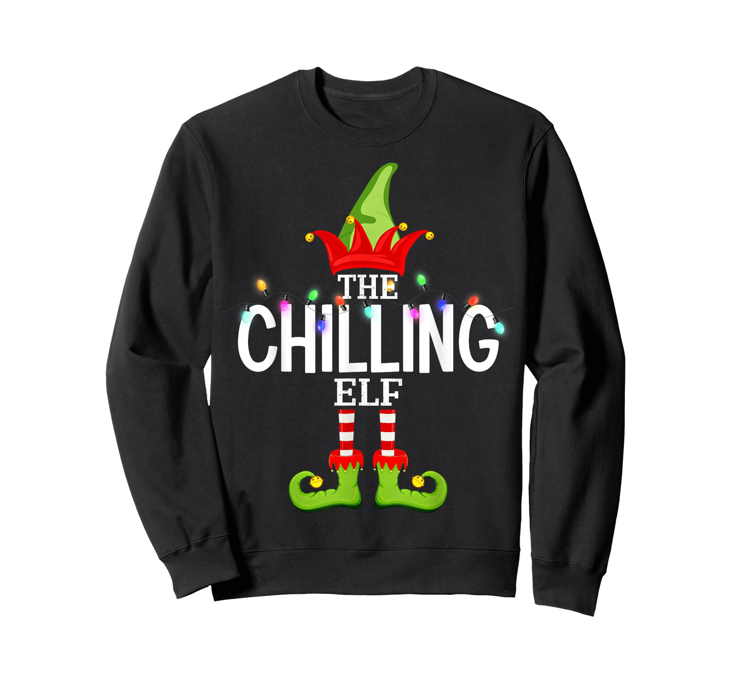 The Chilling Elf Christmas Matching Pajamas T-Shirt