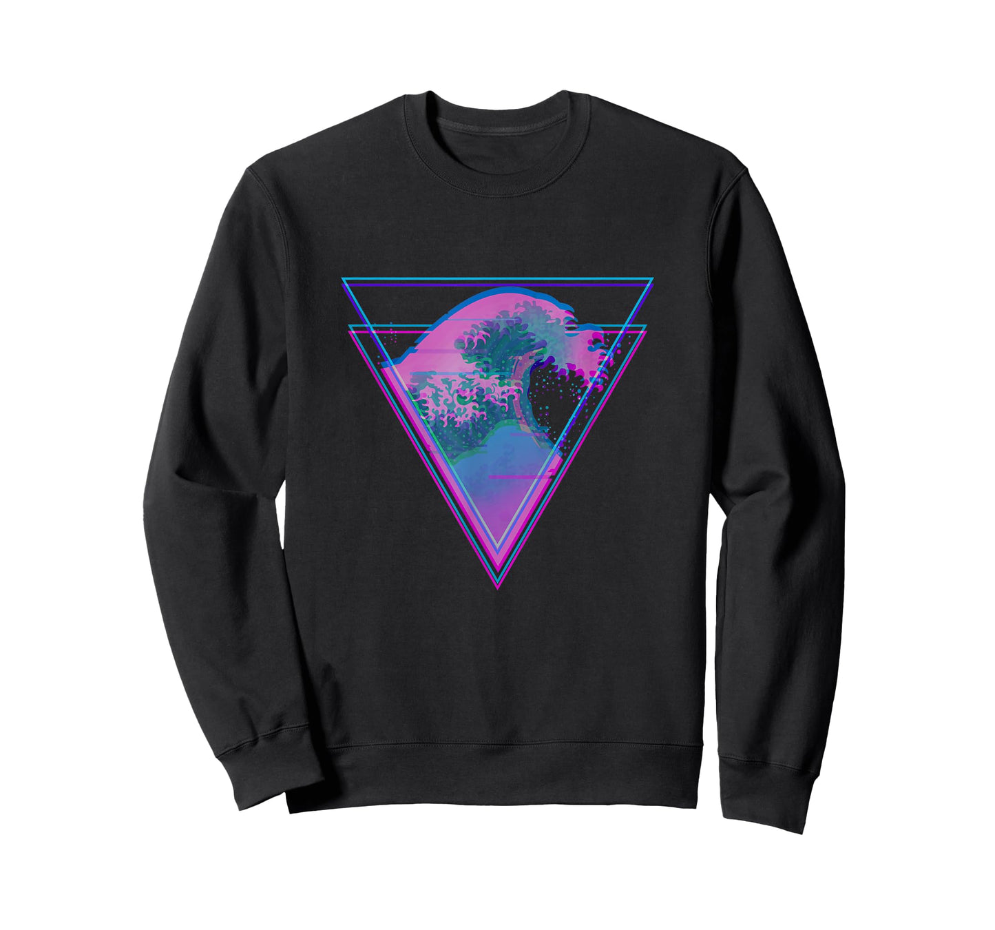 Kanagawa Great Wave Japan Aesthetic Vaporwave E-Girls Glitch T-Shirt