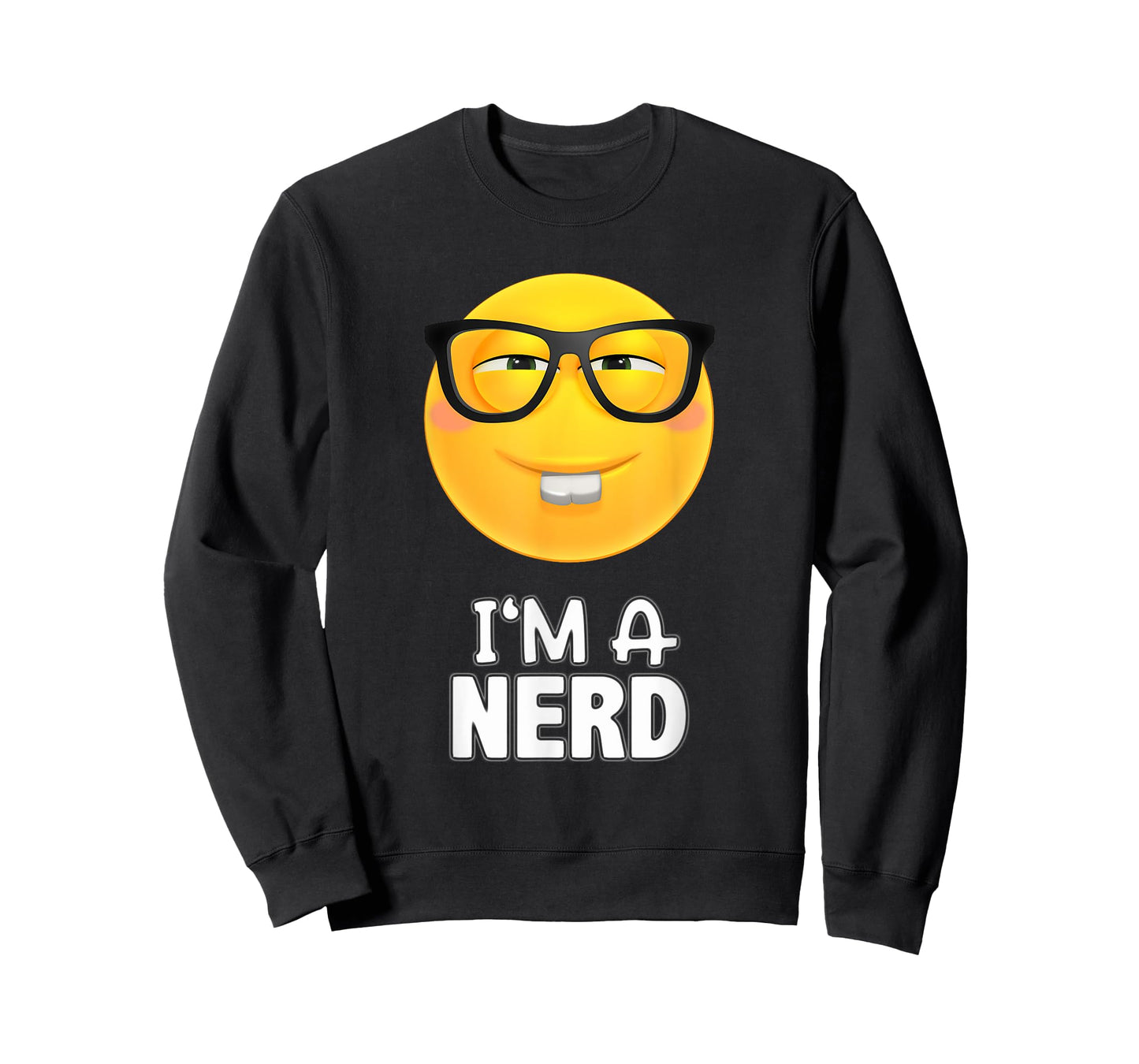 I'm A Nerd Glasses Emoticon SHIRT - Yellow Face Tee T-Shirt
