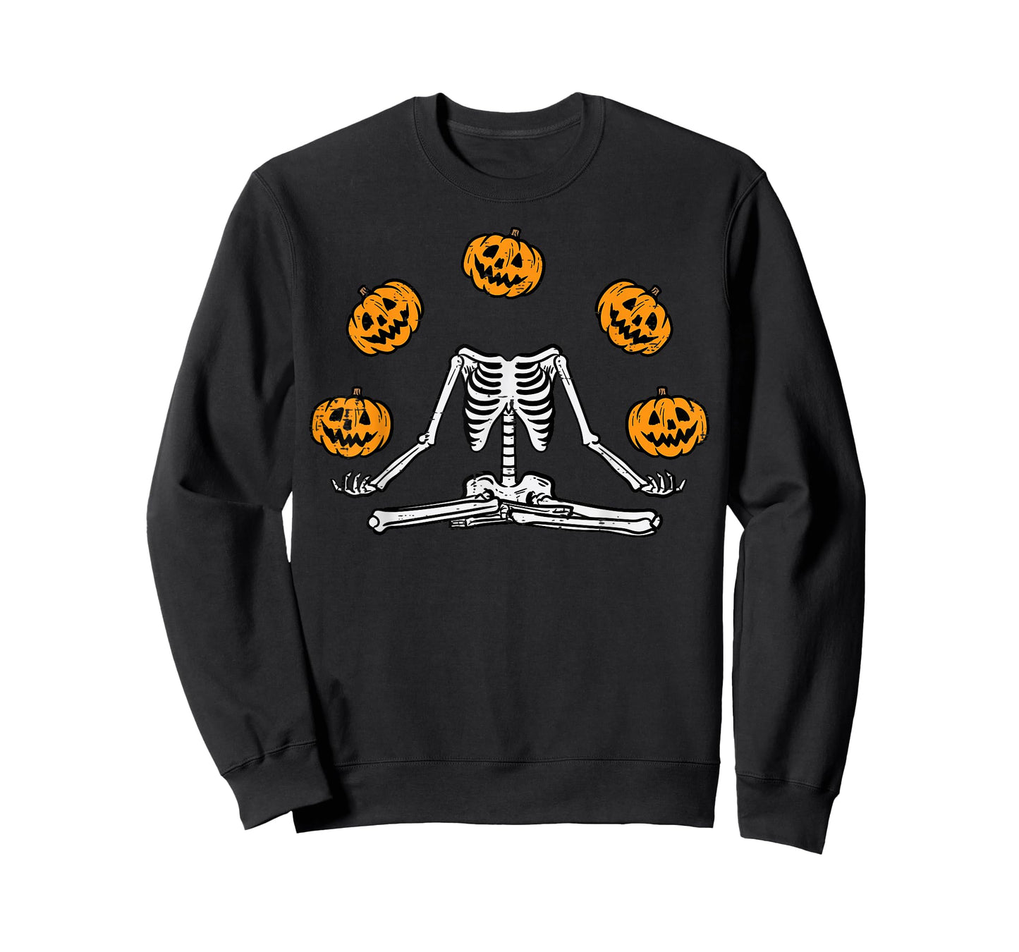 Halloween Skeleton Juggling Pumpkins Costume Men Women Kids T-Shirt