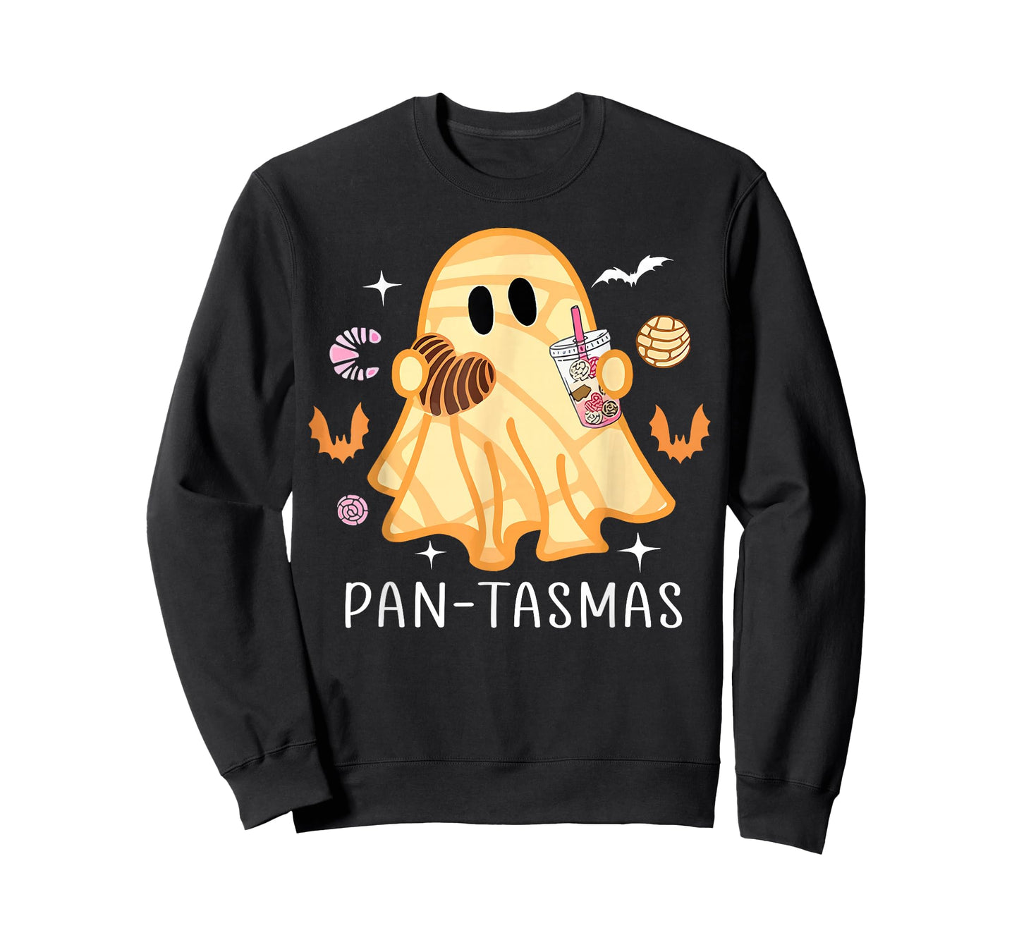 Pantasmas Ghost Funny Spooky Conchas Mexican Ghost Halloween T-Shirt