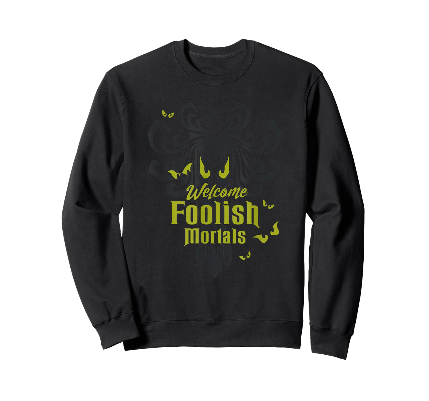 The Haunted Mansion Welcome Foolish Mortals Spooky Logo T-Shirt