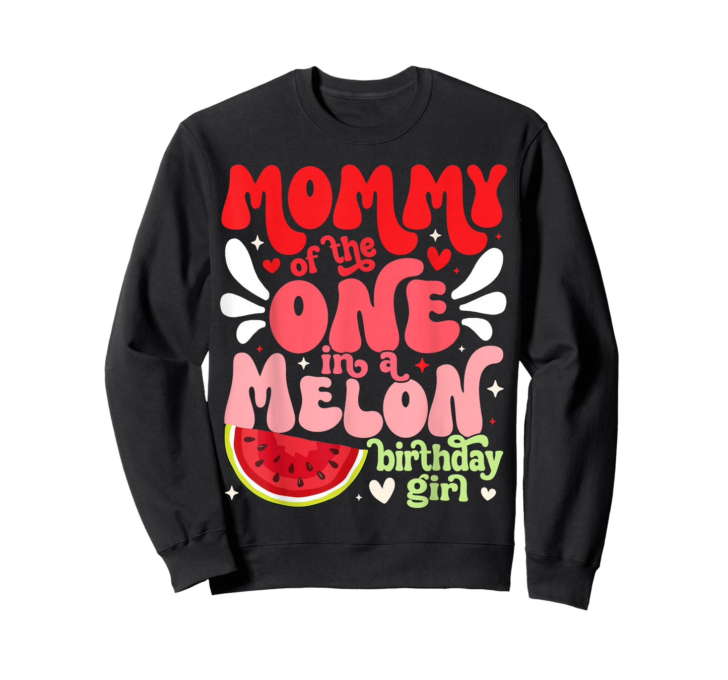 Mommy of the One In A Melon Birthday Girl Watermelon First T-Shirt