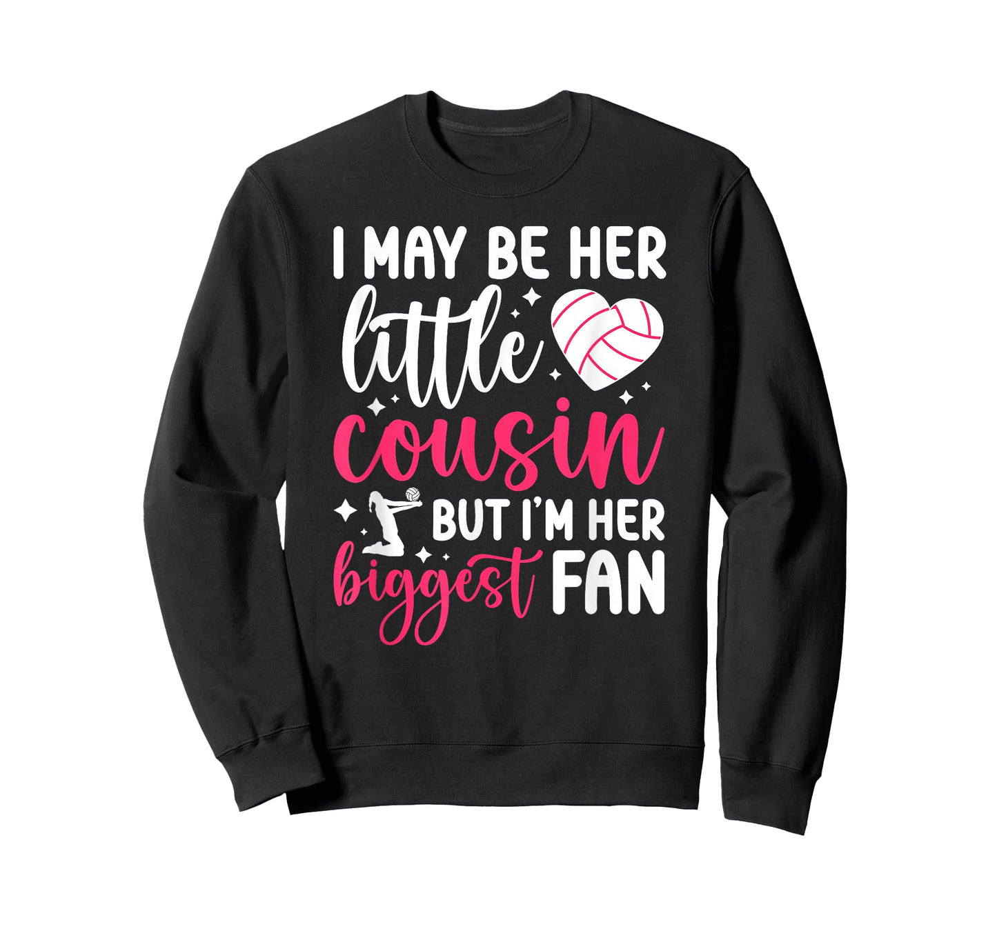 Her Biggest Fan Volleyball Cousin Volleyball Player Cousin T-Shirt