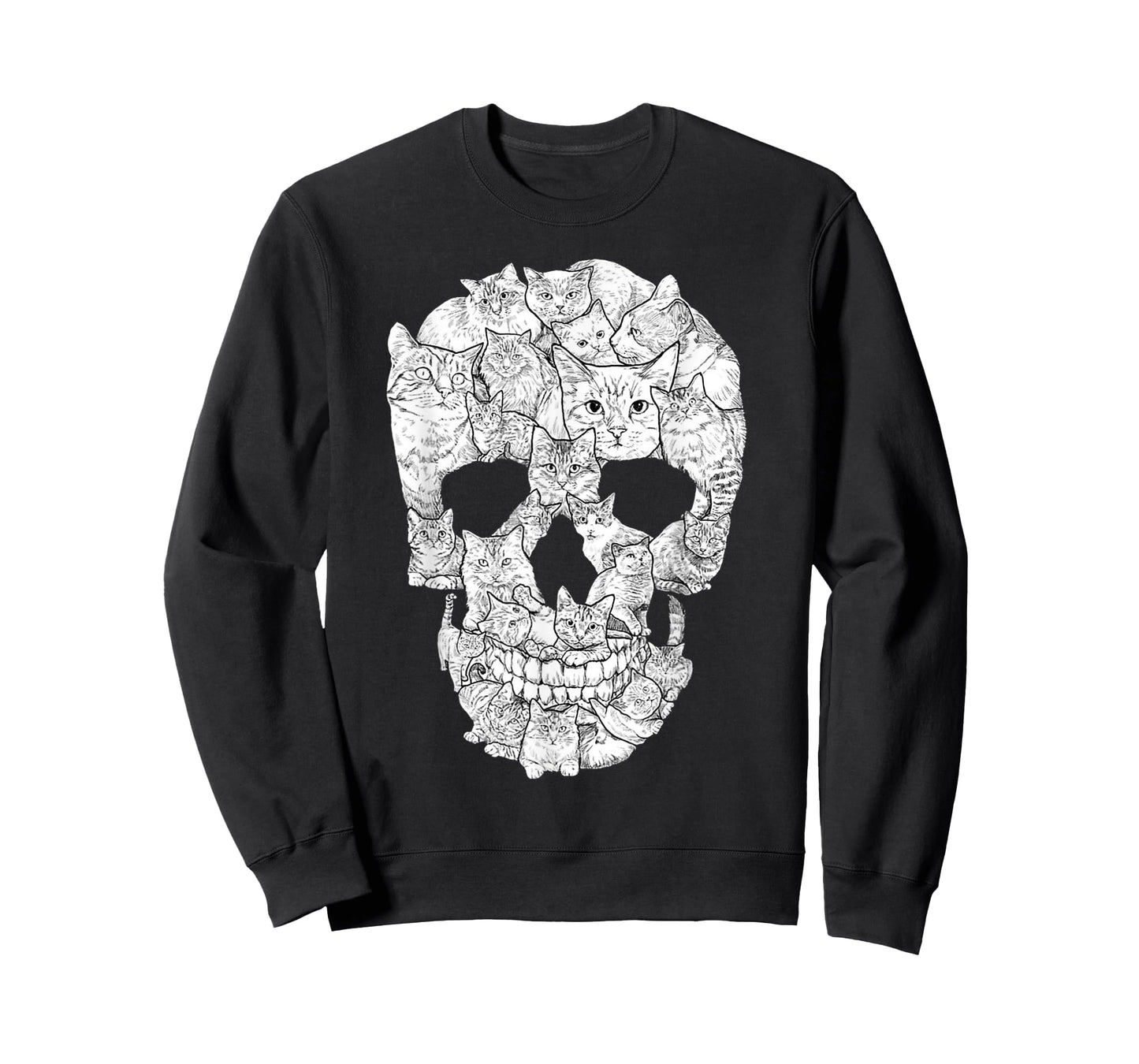 Cat Skull T-Shirt - Kitty Skeleton Halloween Costume Idea T-Shirt for Men Women Kids
