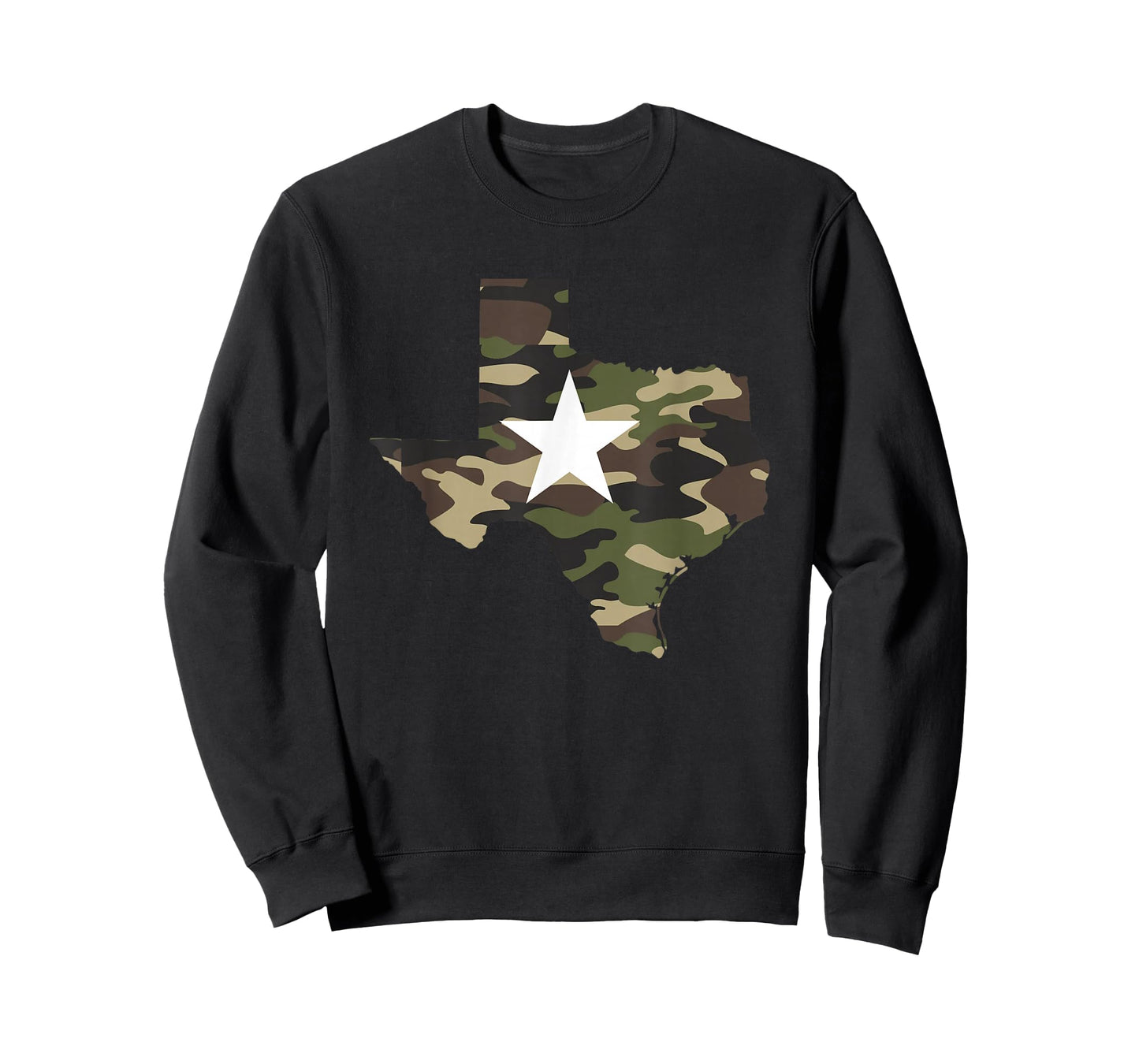 Texas Texan Army Camouflage Star Map US Soldiers Veterans T-Shirt