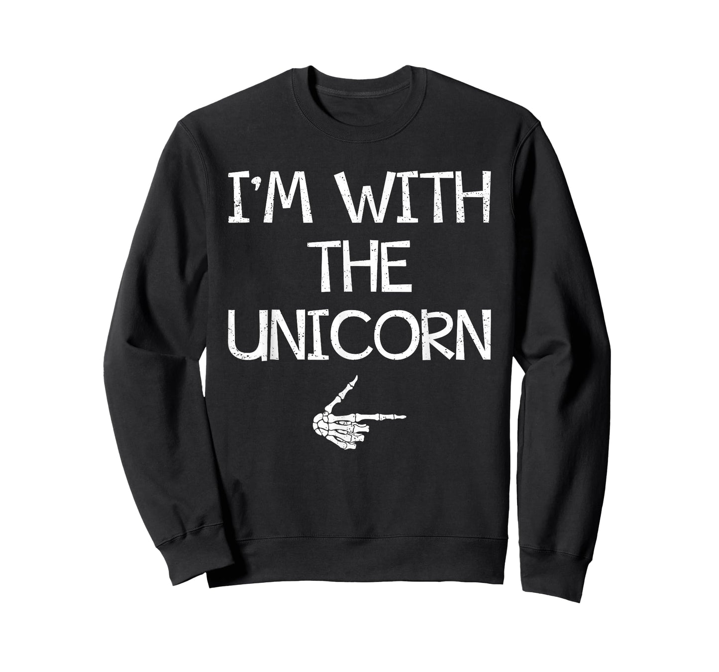 I'm With The Unicorn Easy Halloween Costume Couples Matching T-Shirt