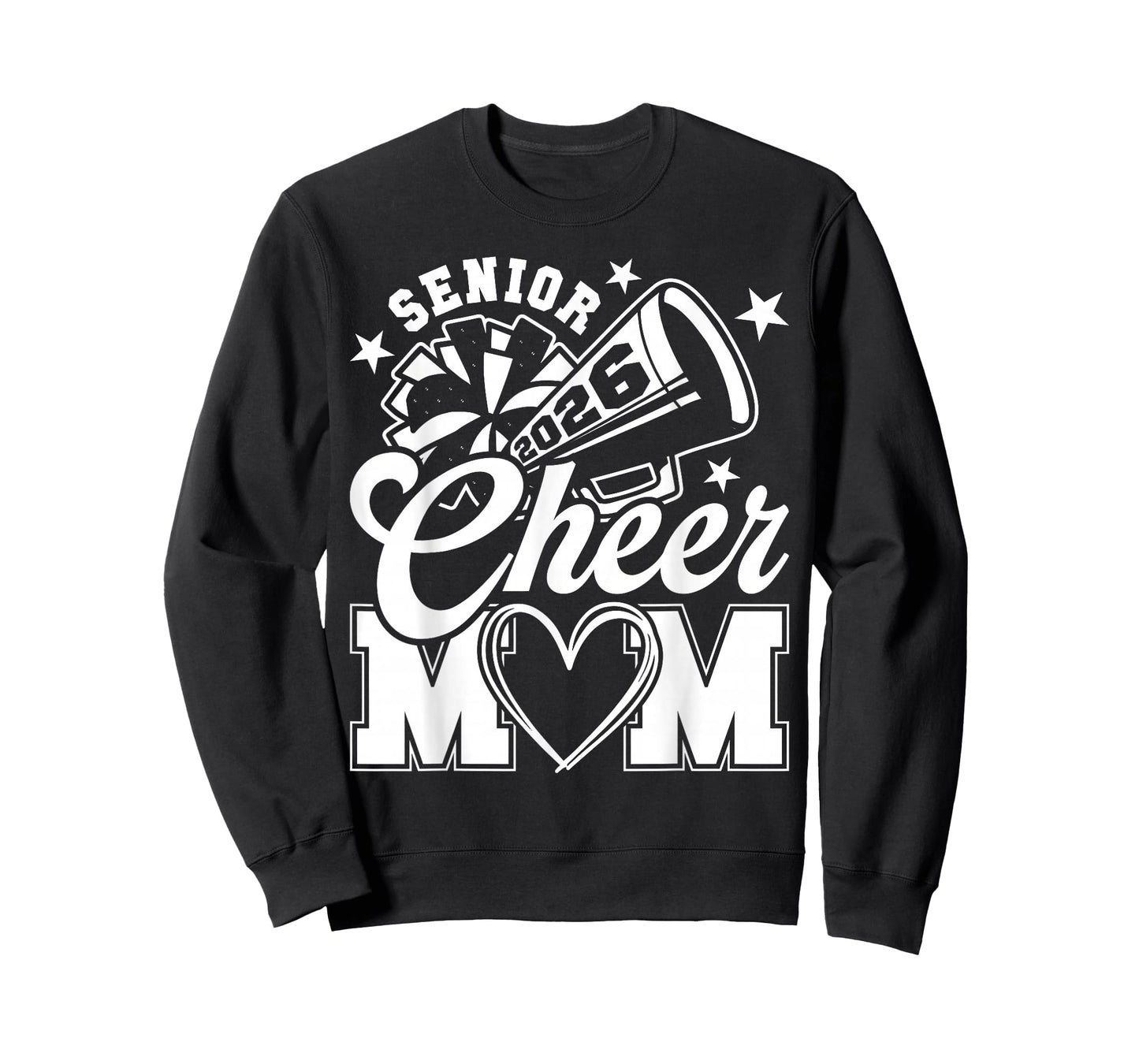 Senior Cheer Mom 2026 Proud Cheerleader Mom Class of 2026 T-Shirt