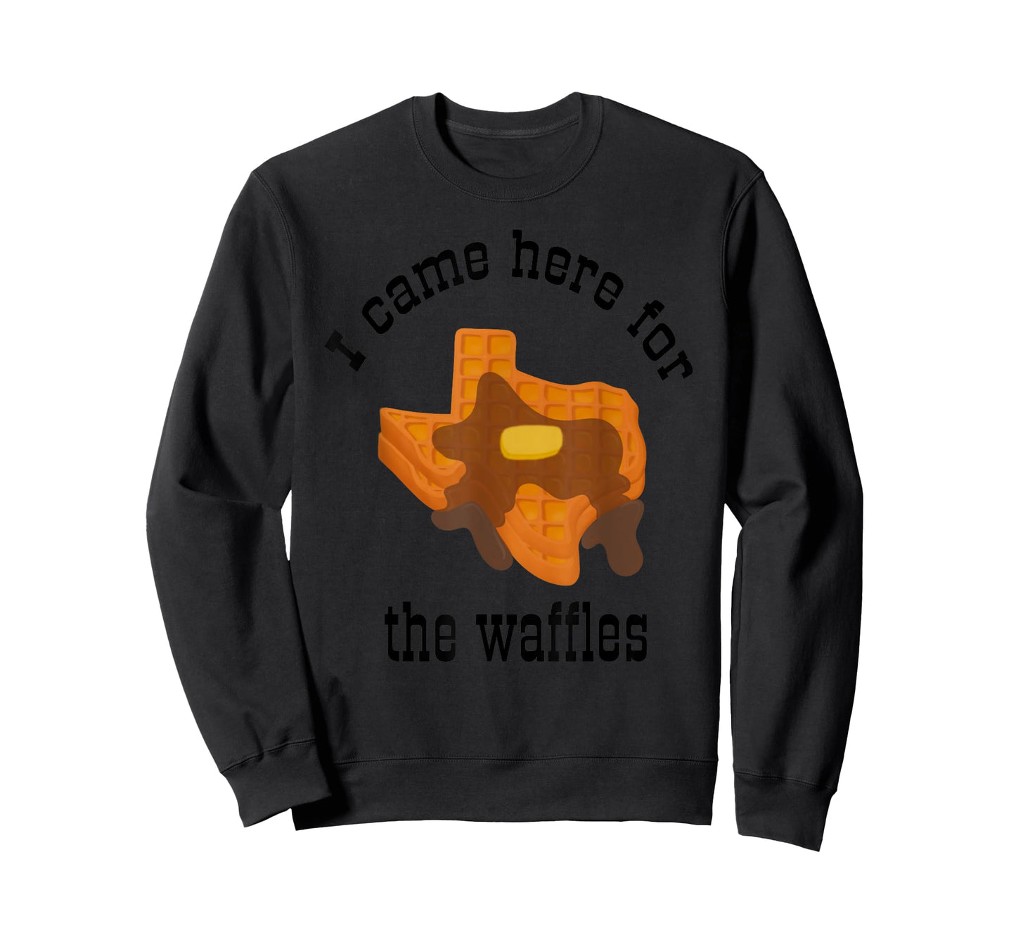 Funny Hotel Breakfast Texas Shaped Syrupy Buttered Waffles T-Shirt