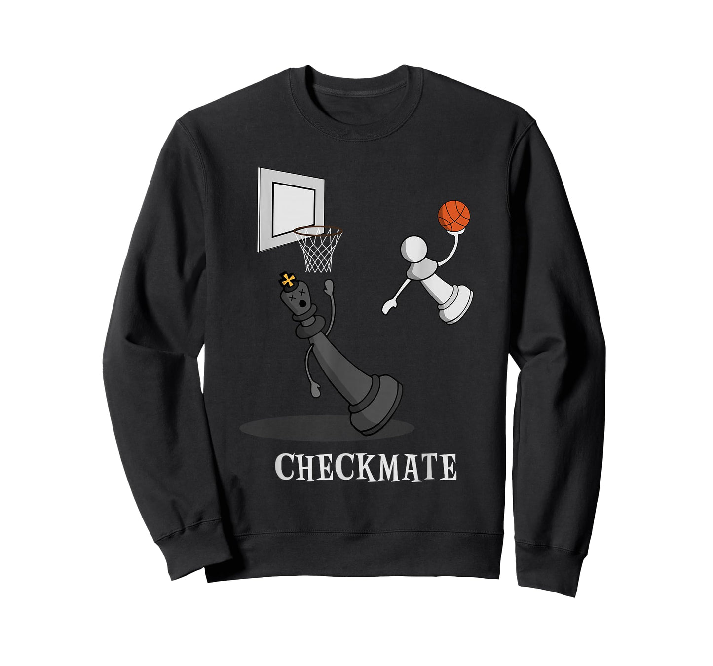 Funny Checkmate Chess Basketball Game Board King Pawn Piece T-Shirt